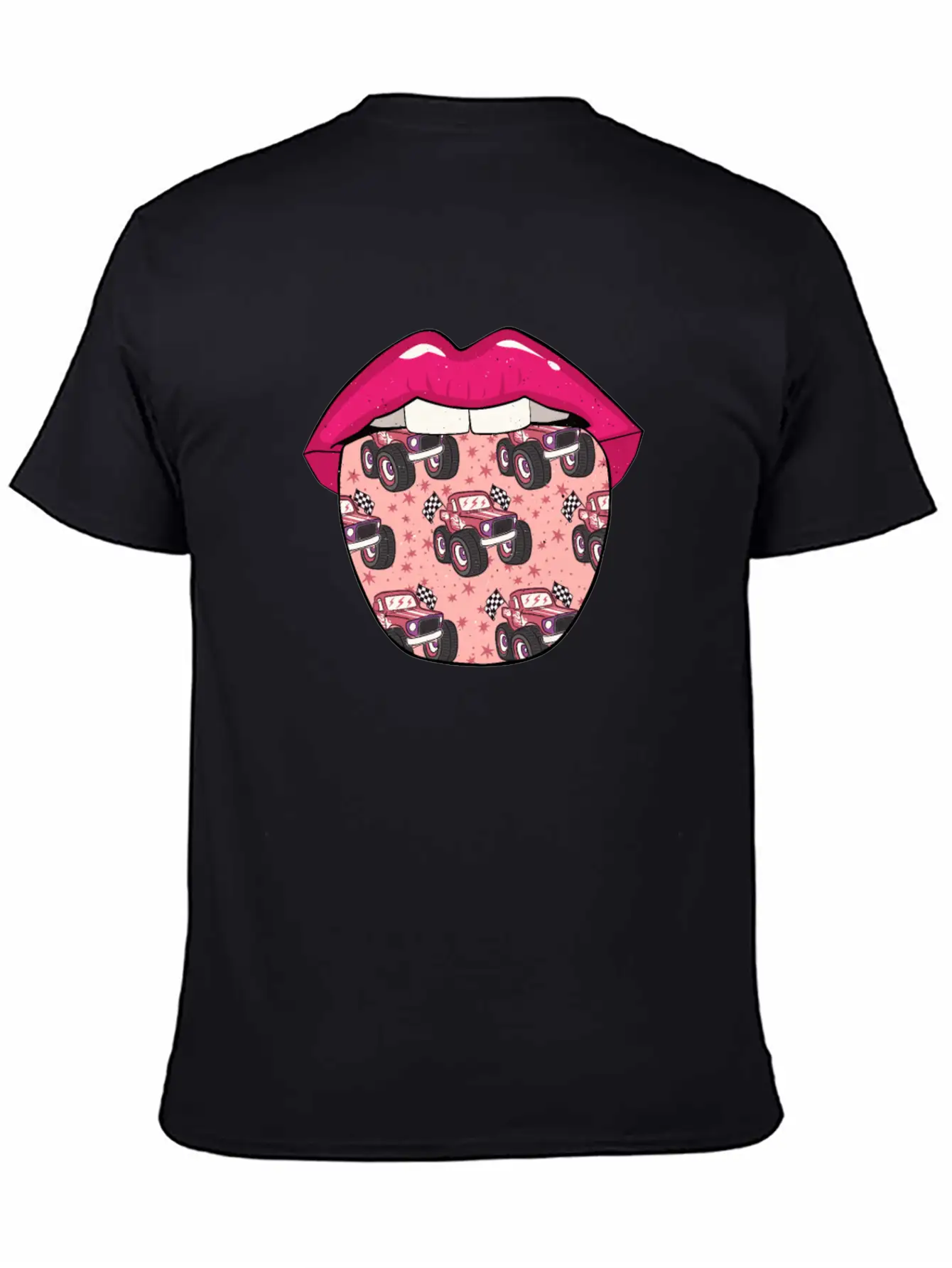 Monster Truck Tongue Stylish Everyday T-Shirt – Unisex Basic Cotton Tee