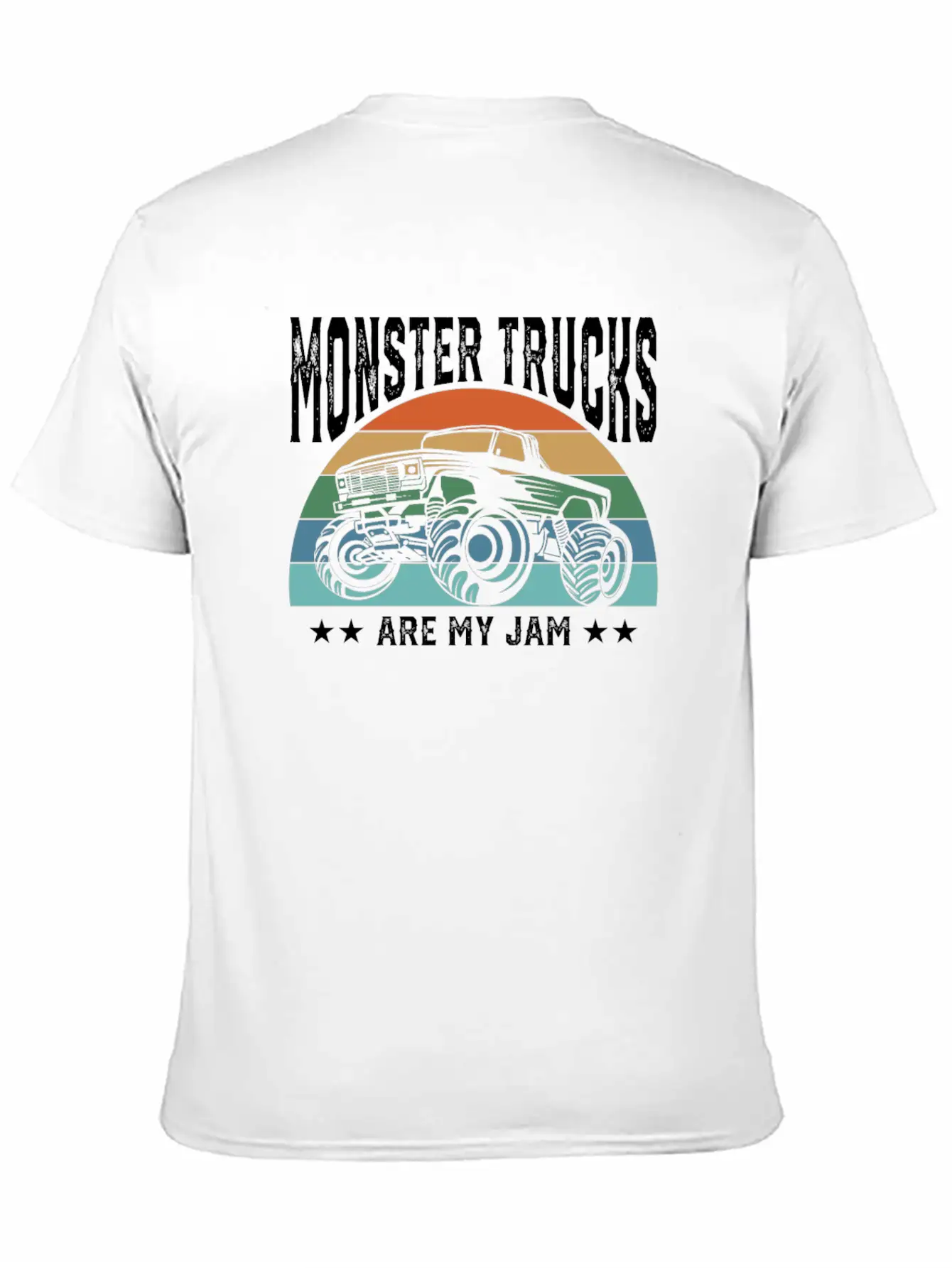 Monster Trucks Are My Jam Offroad Car Lover Unisex Short Sleeve Soft Cotton T-Shirt – Casual Everyday Wear