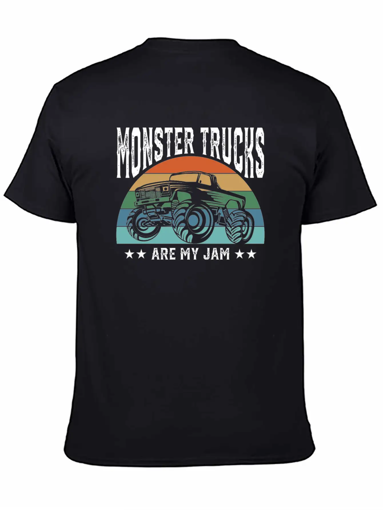 Monster Trucks Are My Jam Offroad Car Lover Unisex Short Sleeve Soft Cotton T-Shirt – Casual Everyday Wear