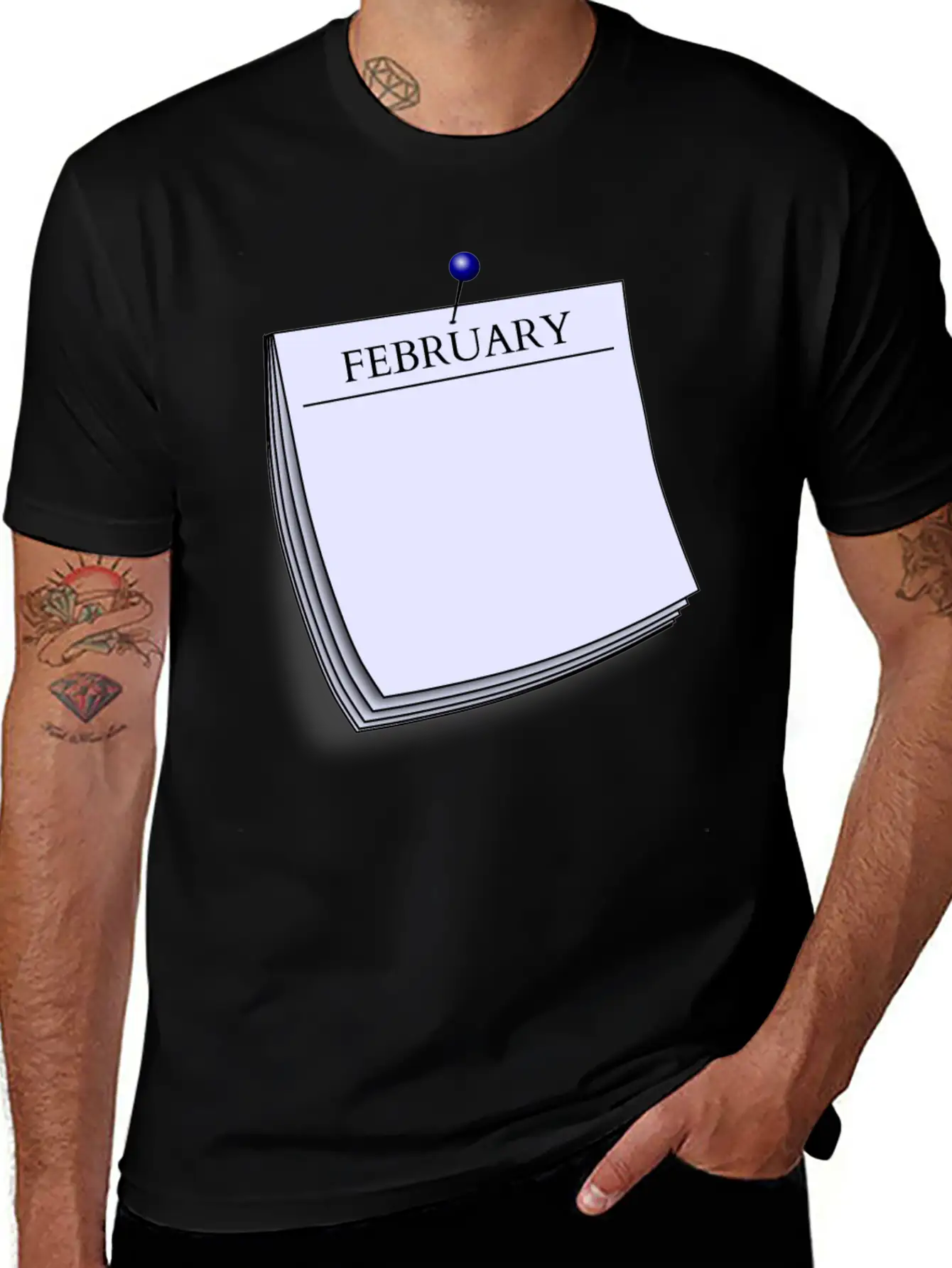 Monthy Note February Stylish Everyday T-Shirt – Unisex Basic Cotton Tee