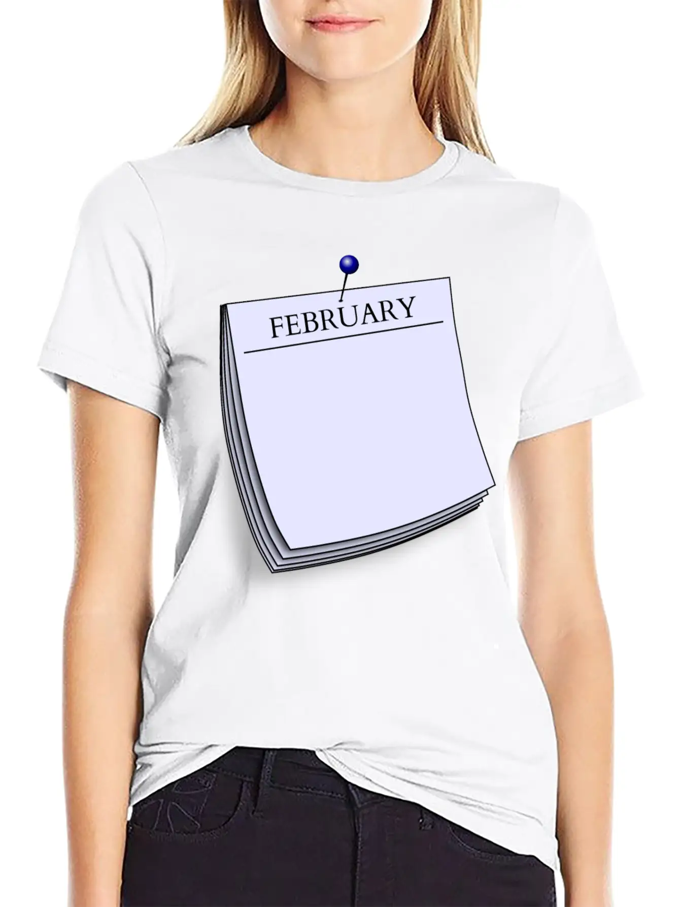 Monthy Note February Stylish Everyday T-Shirt – Unisex Basic Cotton Tee