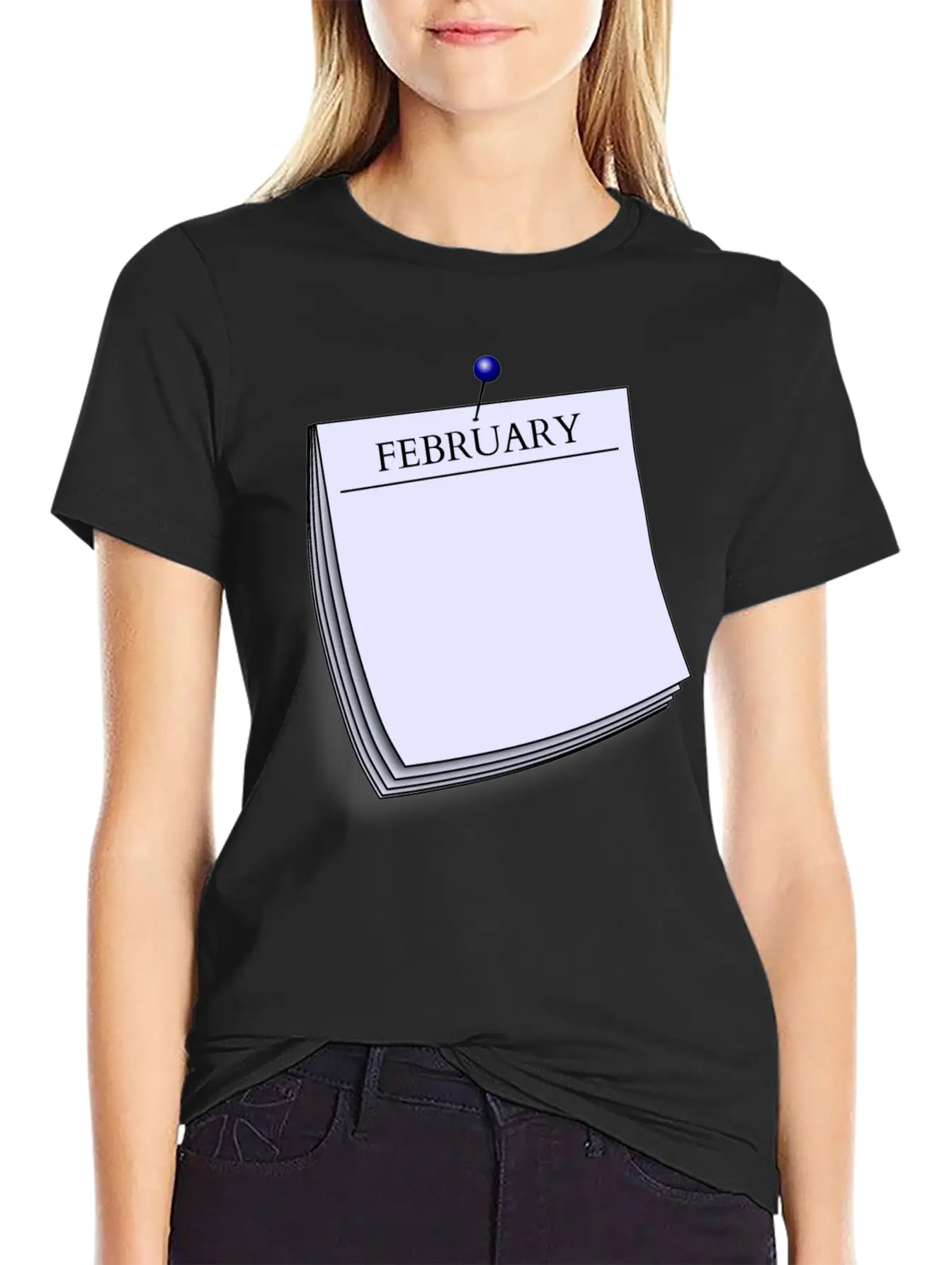 Monthy Note February Stylish Everyday T-Shirt – Unisex Basic Cotton Tee