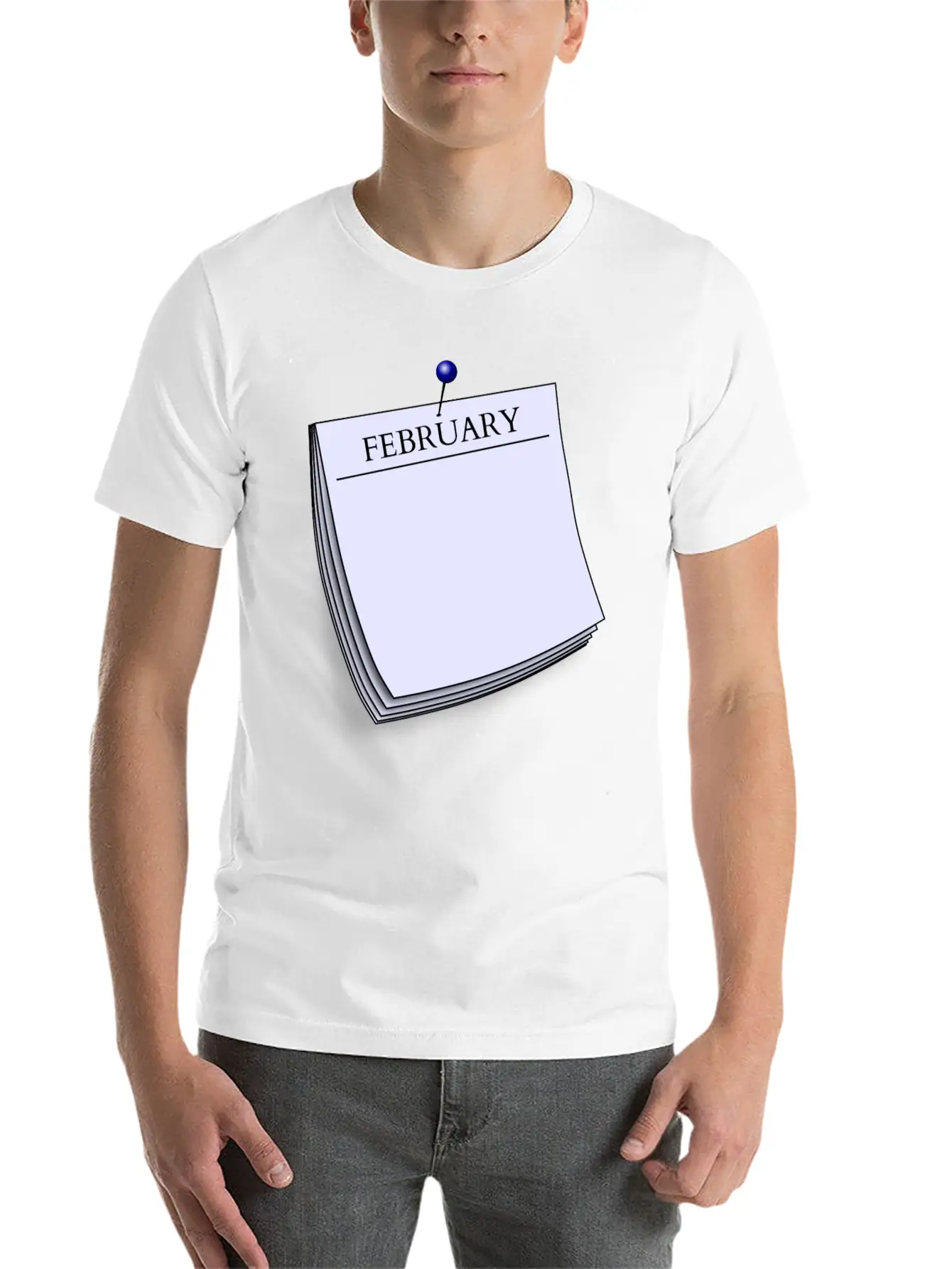 Monthy Note February Stylish Everyday T-Shirt – Unisex Basic Cotton Tee