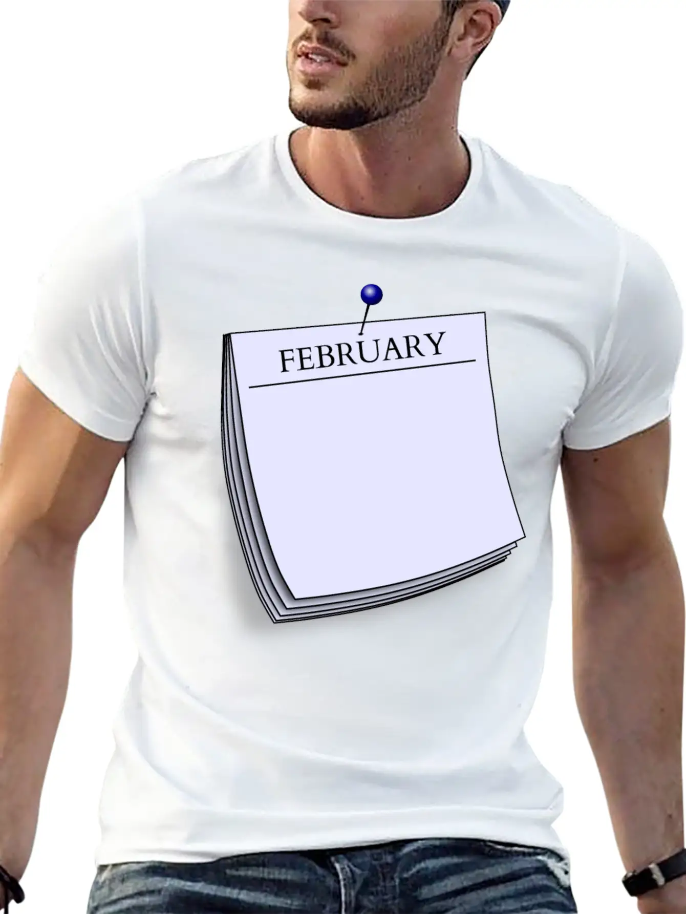 Monthy Note February Stylish Everyday T-Shirt – Unisex Basic Cotton Tee