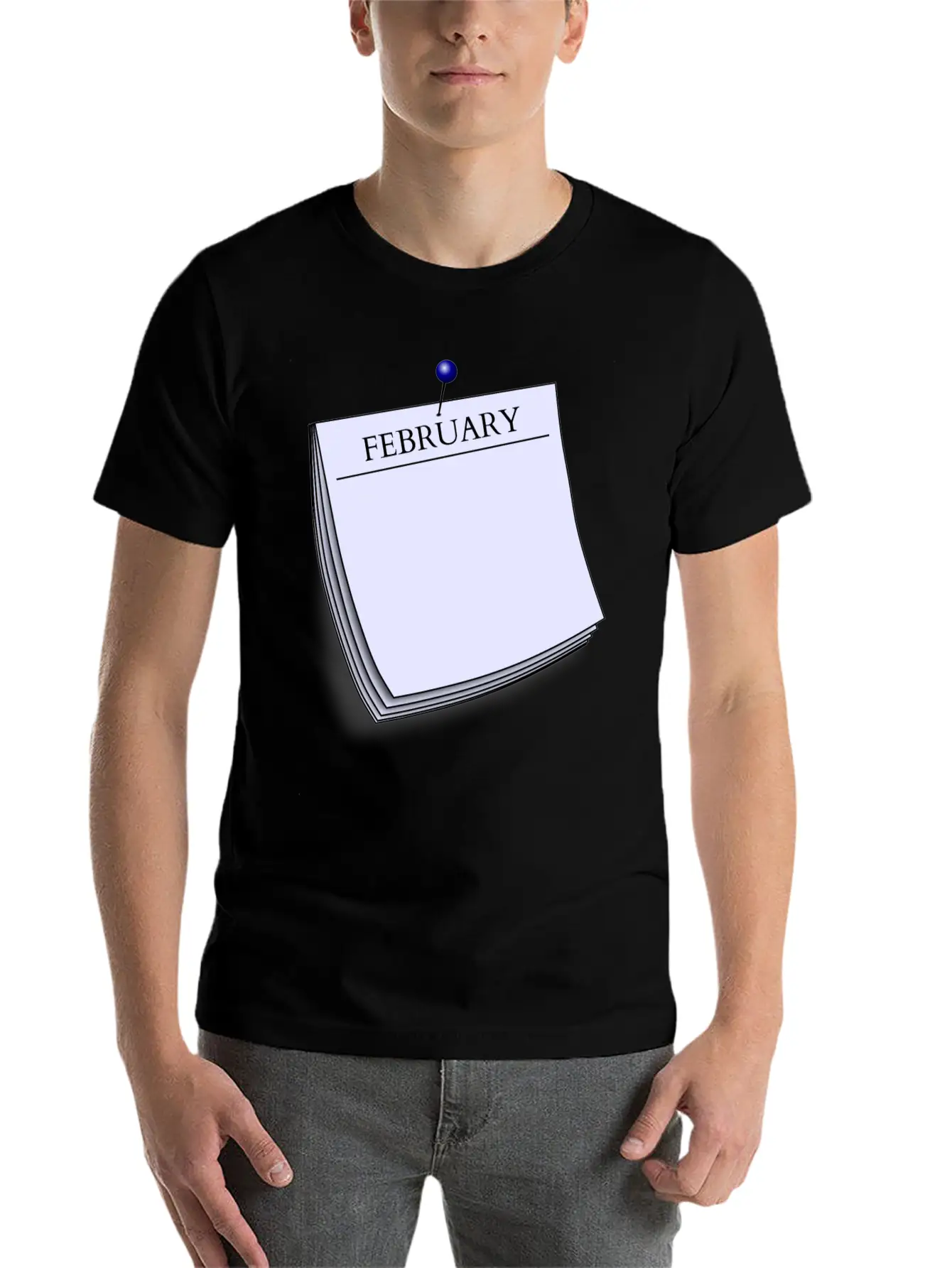 Monthy Note February Stylish Everyday T-Shirt – Unisex Basic Cotton Tee