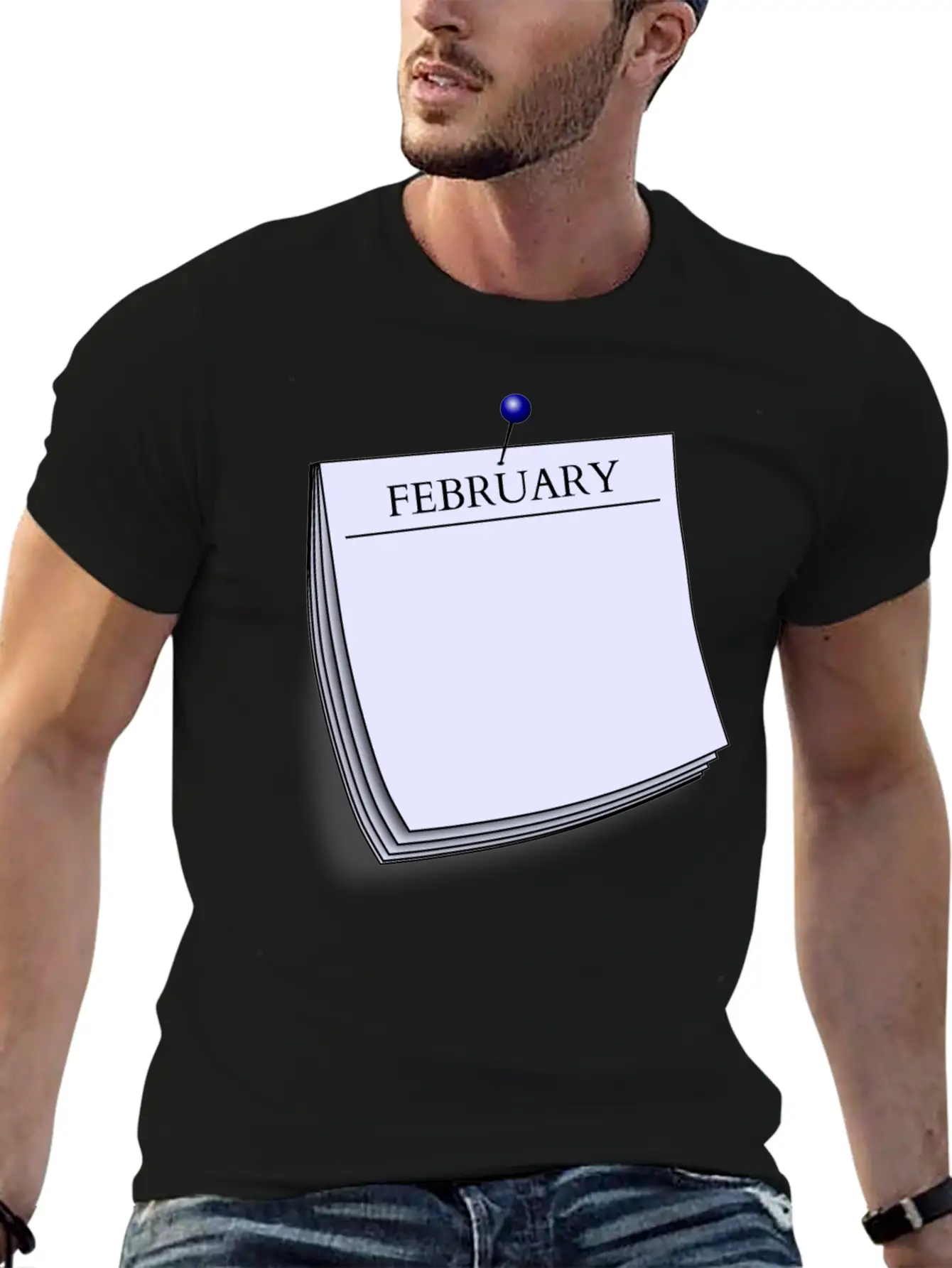 Monthy Note February Stylish Everyday T-Shirt – Unisex Basic Cotton Tee