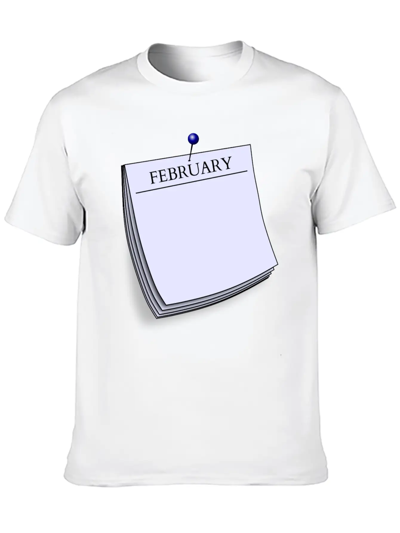 Monthy Note February Stylish Everyday T-Shirt – Unisex Basic Cotton Tee
