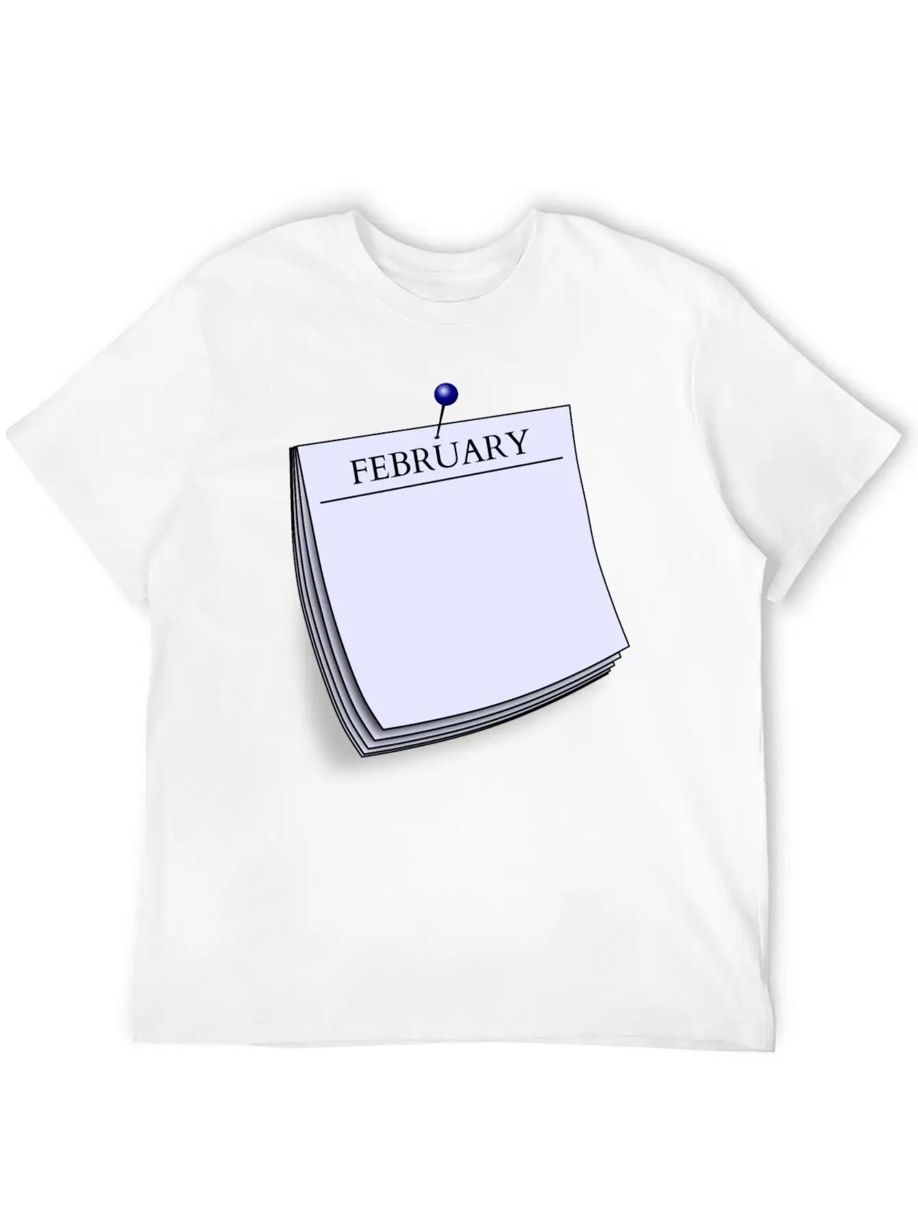 Monthy Note February Stylish Everyday T-Shirt – Unisex Basic Cotton Tee