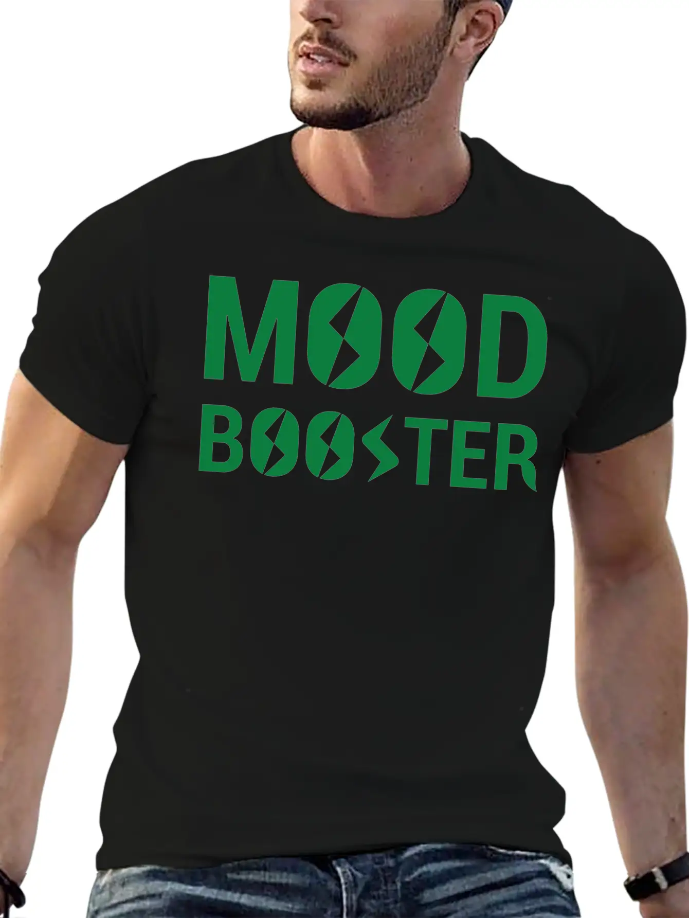Mood Booster Tshirt Stylish Everyday T-Shirt – Unisex Basic Cotton Tee