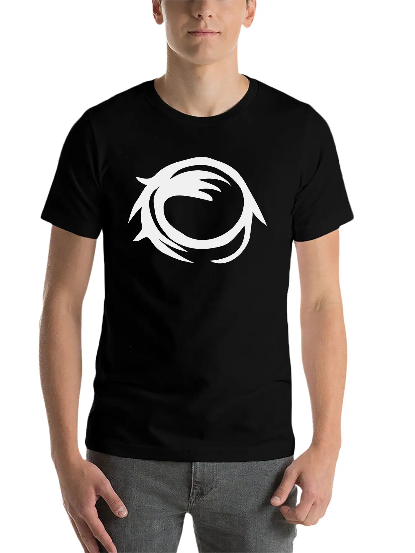 Moon Crater Eye Comfortable Minimalist Graphic Tee – Summer Style Essential