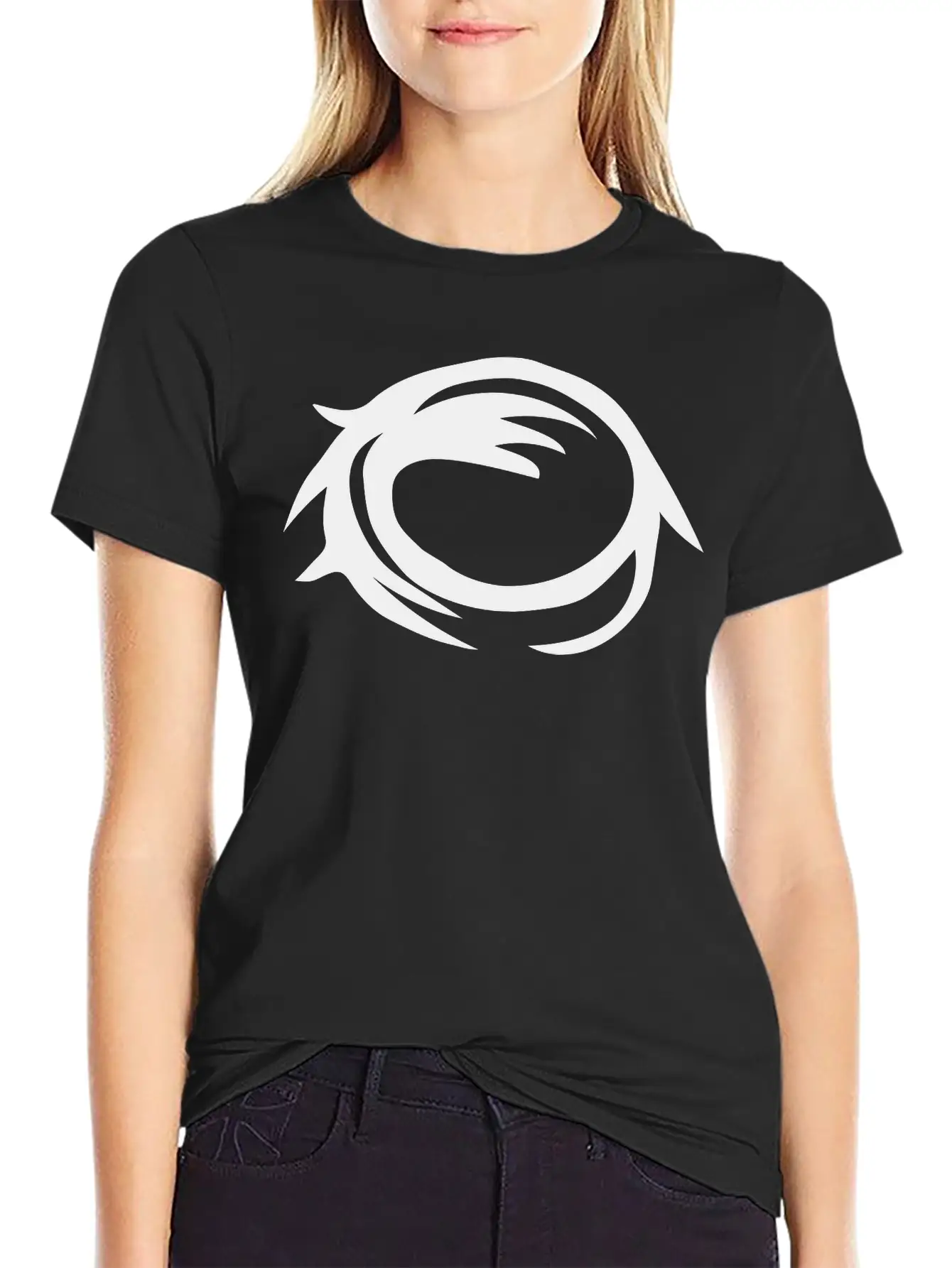 Moon Crater Eye Comfortable Minimalist Graphic Tee – Summer Style Essential