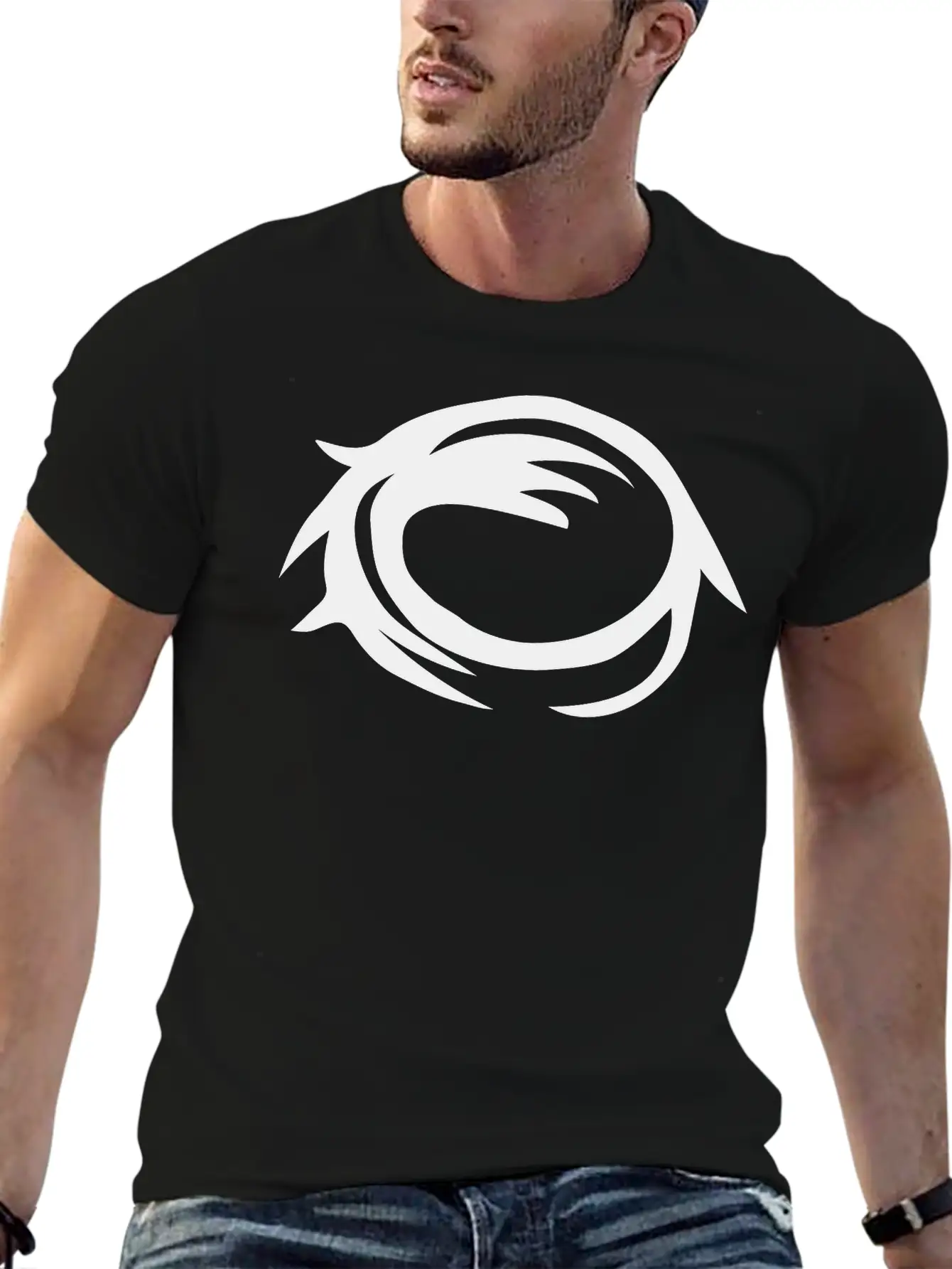 Moon Crater Eye Comfortable Minimalist Graphic Tee – Summer Style Essential