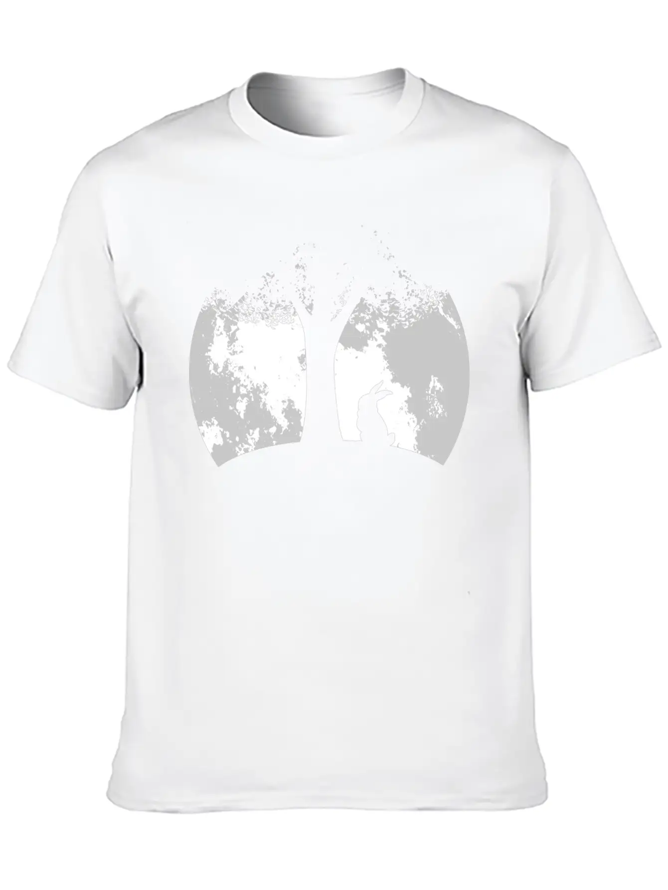 Moon Night Design For Rabbit Lovers Essential Unisex Summer Tee – Soft Cotton Casual Fit