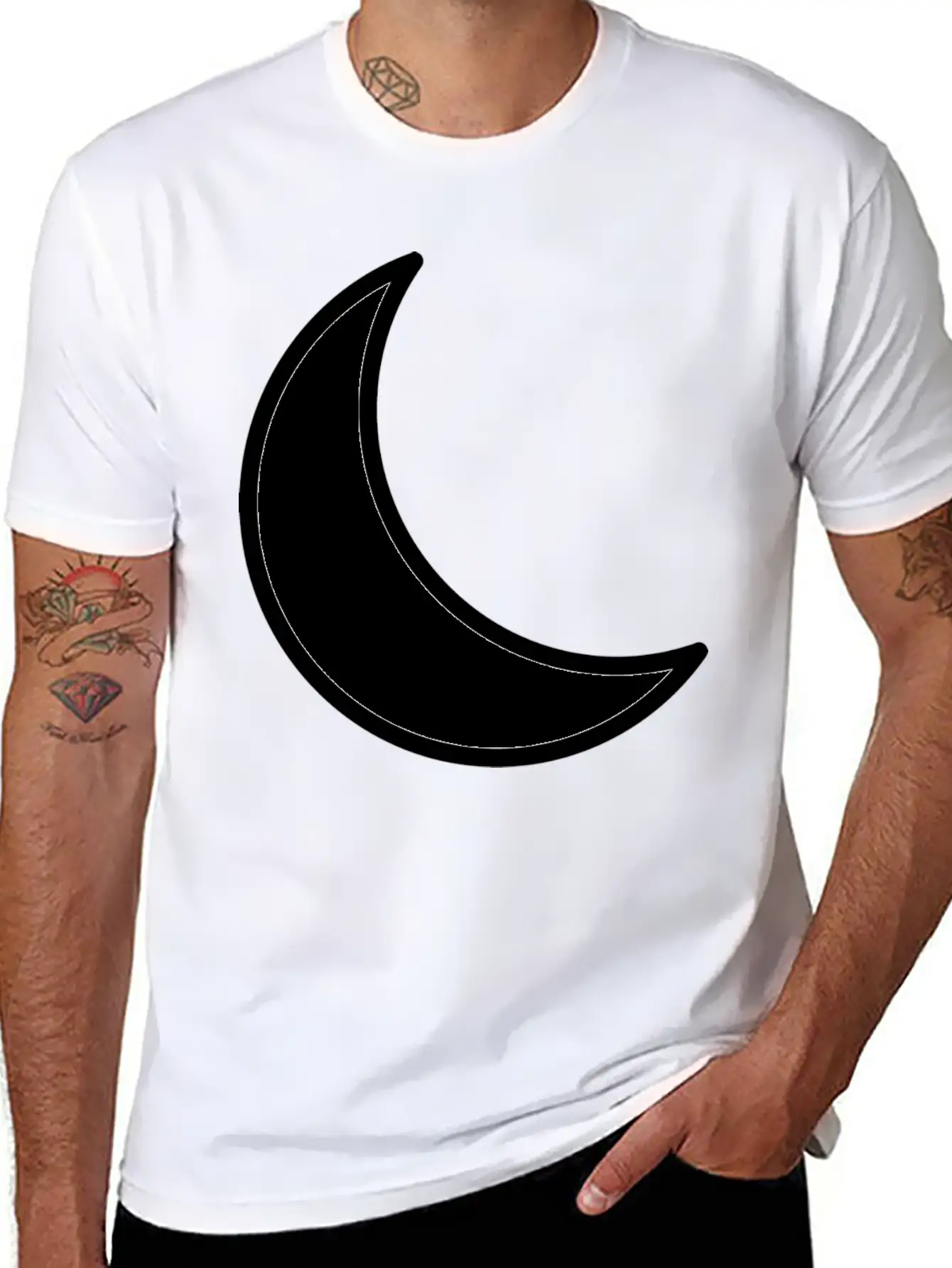 Moon Stylish Everyday T-Shirt – Unisex Basic Cotton Tee