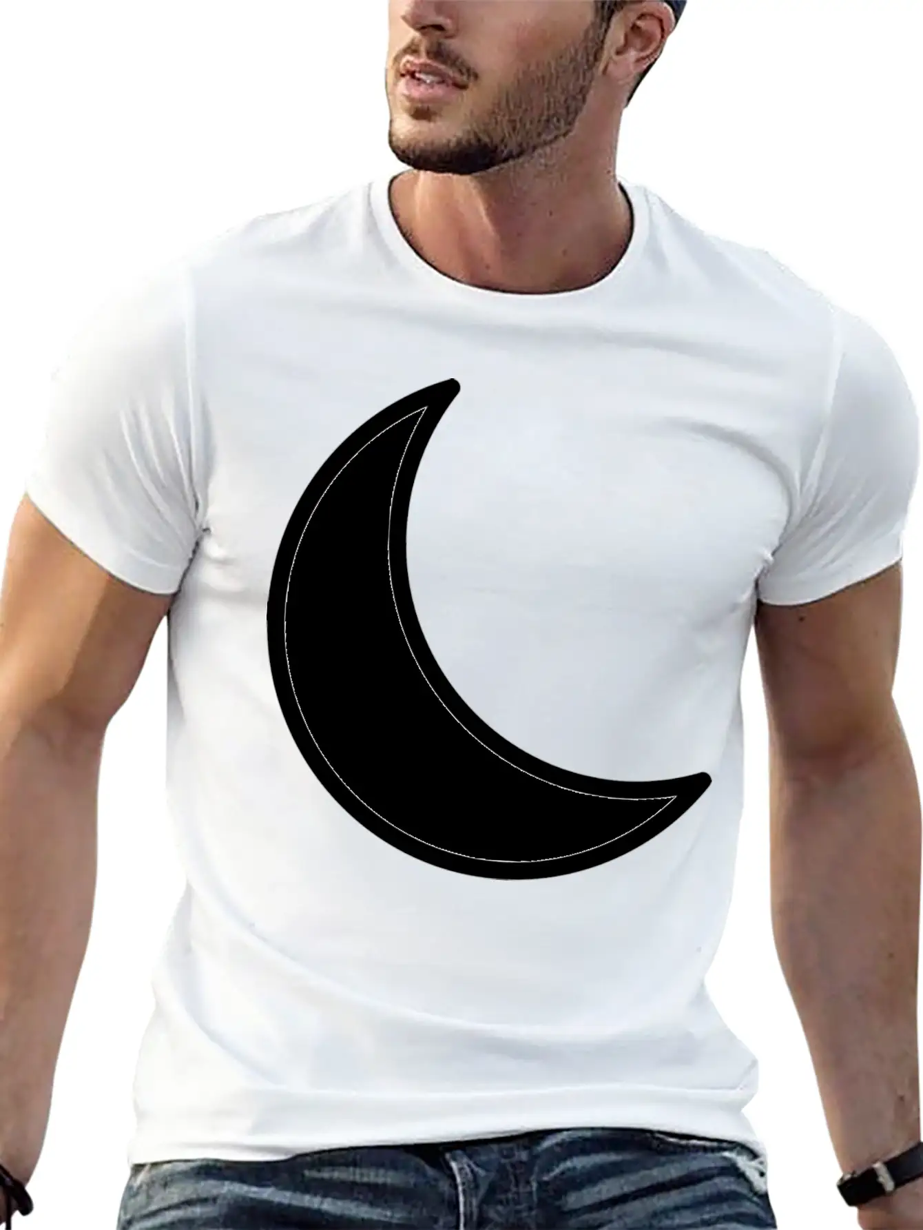Moon Stylish Everyday T-Shirt – Unisex Basic Cotton Tee