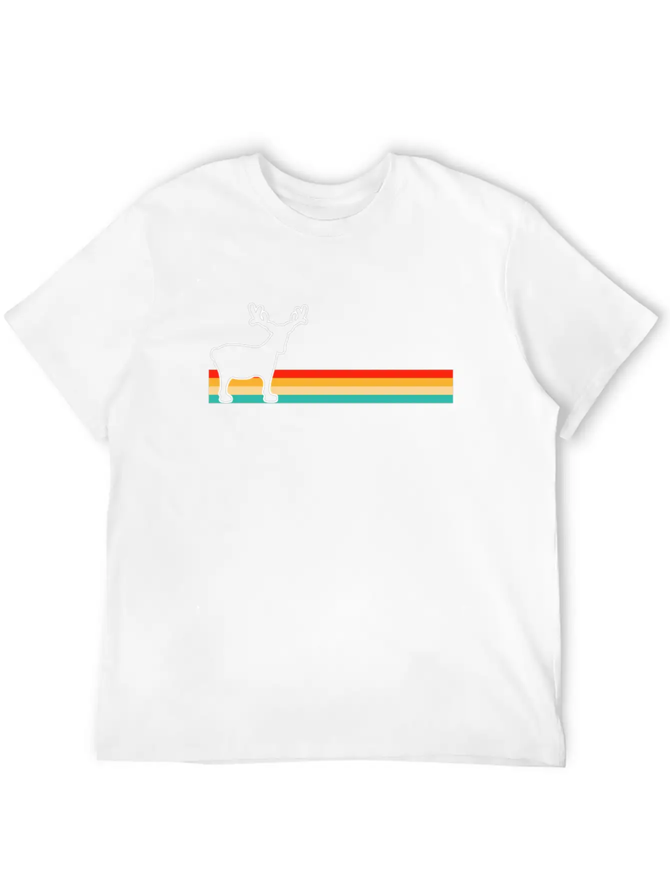 Moose Retro Comfortable Minimalist Graphic Tee – Summer Style Essential