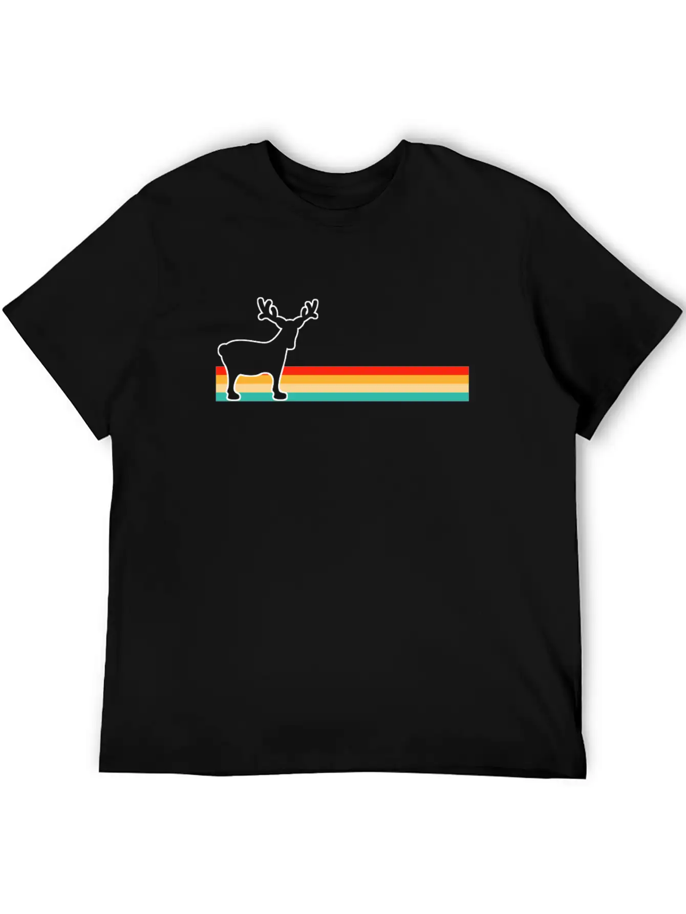 Moose Retro Comfortable Minimalist Graphic Tee – Summer Style Essential