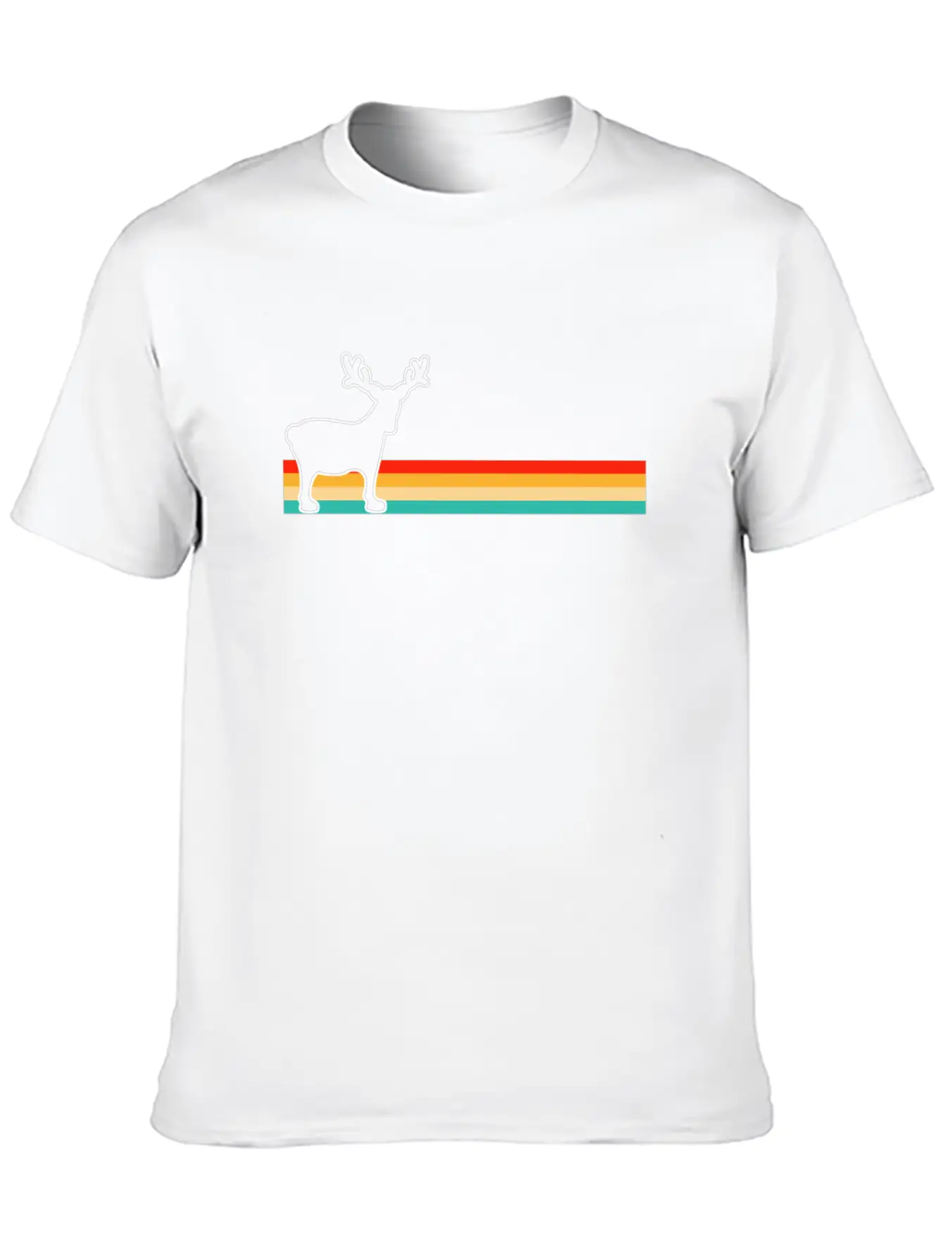 Moose Retro Comfortable Minimalist Graphic Tee – Summer Style Essential