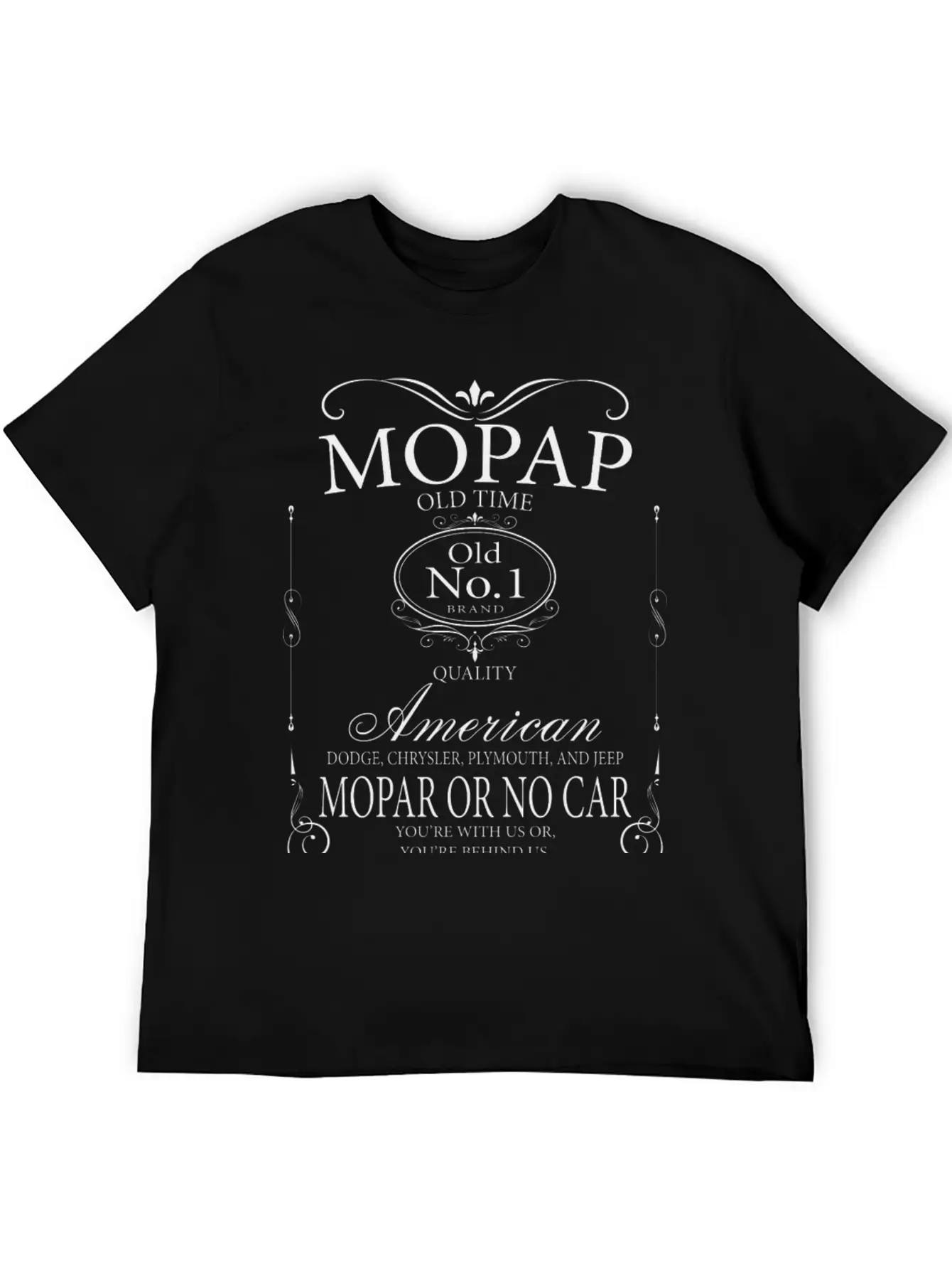 Mopap Old Time Quality American Car Gift Trolley Comfortable Minimalist Graphic Tee – Summer Style Essential