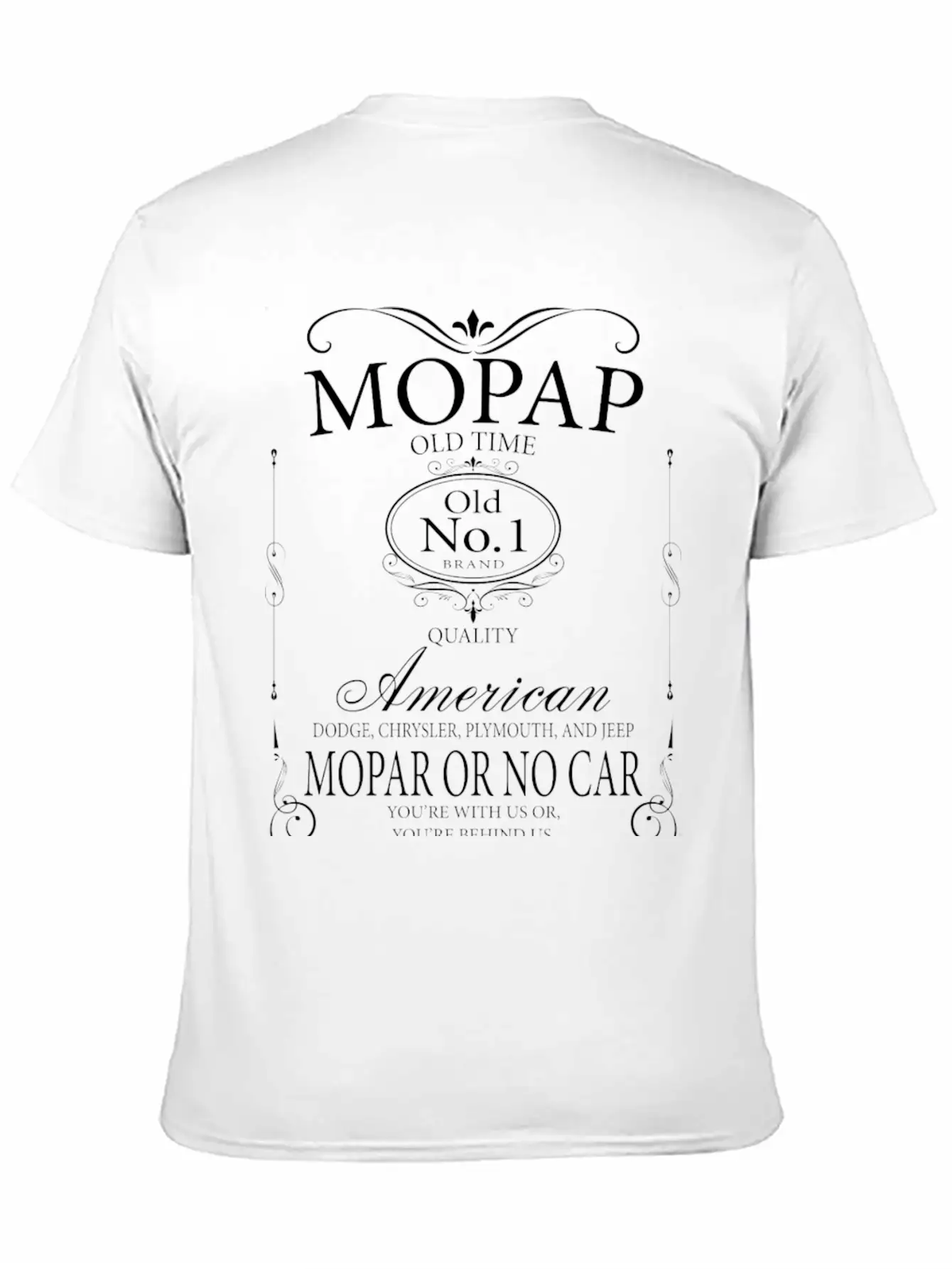 Mopap Old Time Quality American Car Gift Trolley Comfortable Minimalist Graphic Tee – Summer Style Essential