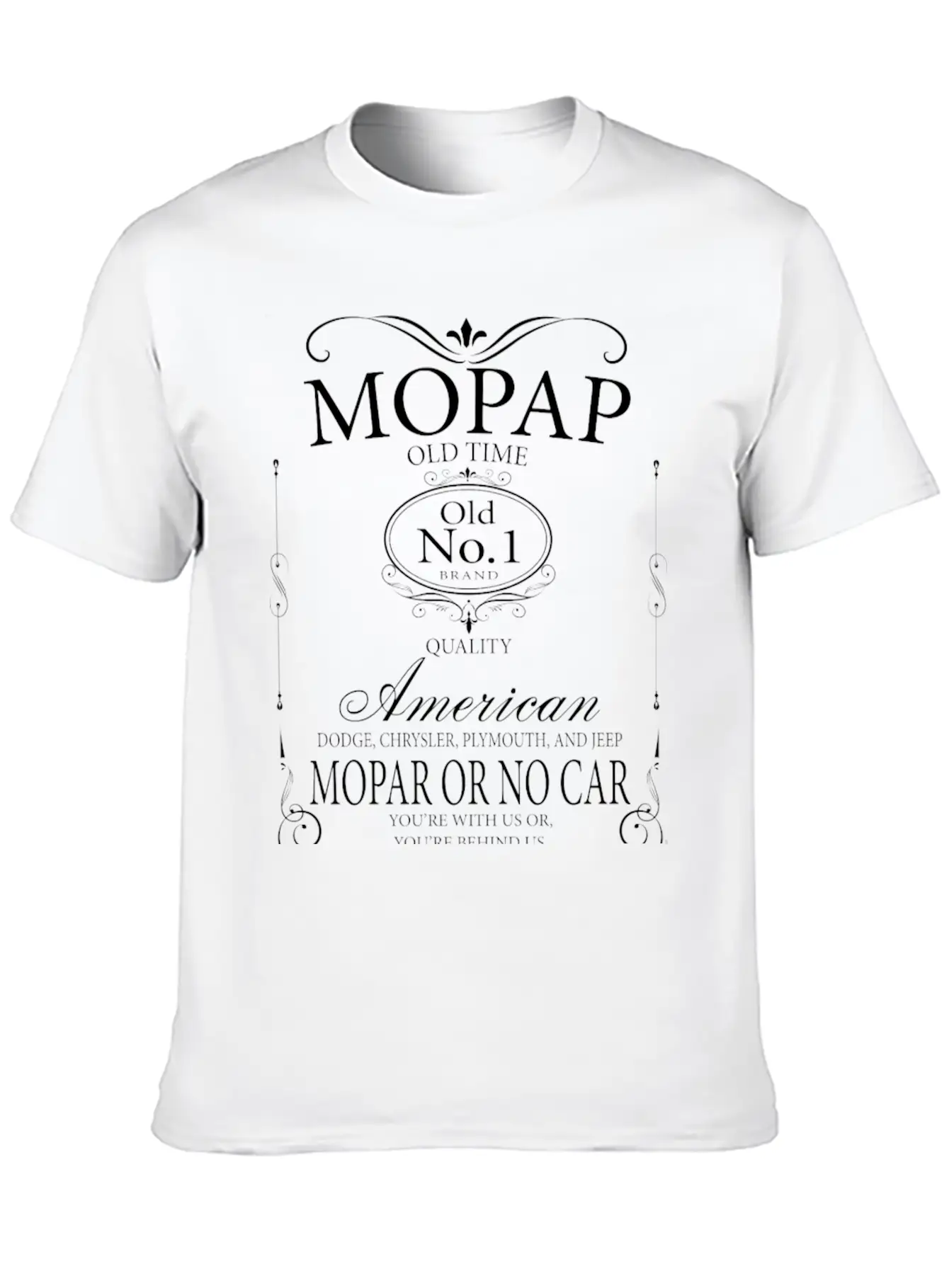 Mopap Old Time Quality American Car Gift Trolley Comfortable Minimalist Graphic Tee – Summer Style Essential