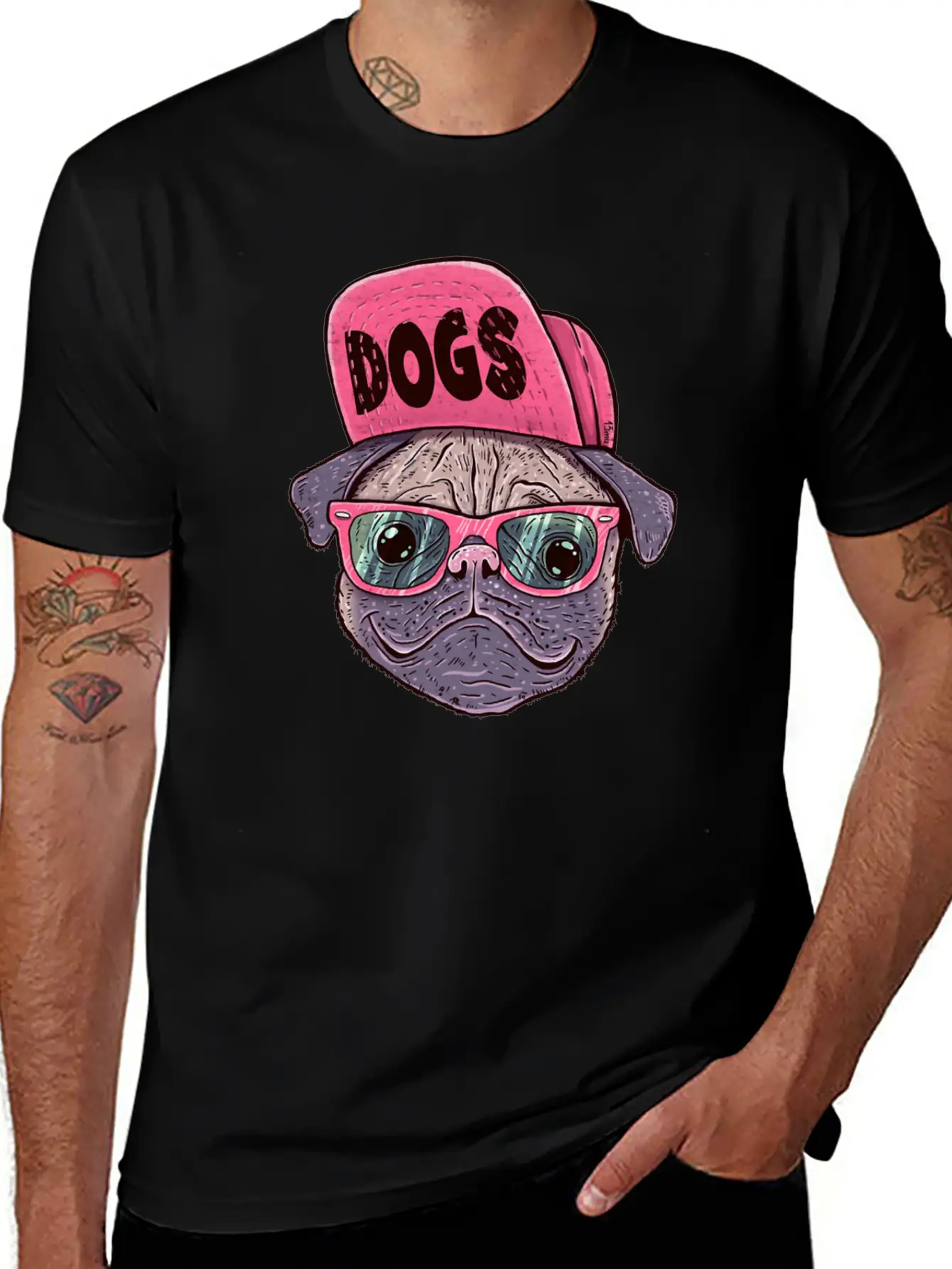 Mops Dog Timeless Short Sleeve Tee – Comfy And Minimalist Design
