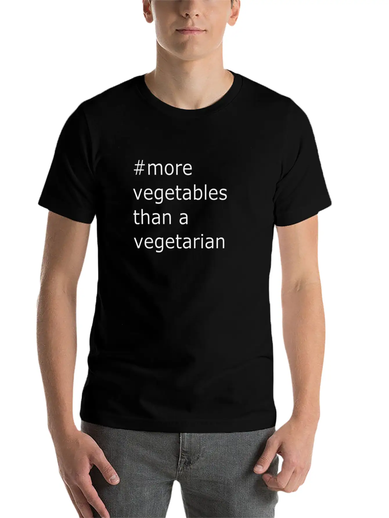 More Vegetables Than A Vegetarian Essential Unisex Summer Tee – Soft Cotton Casual Fit