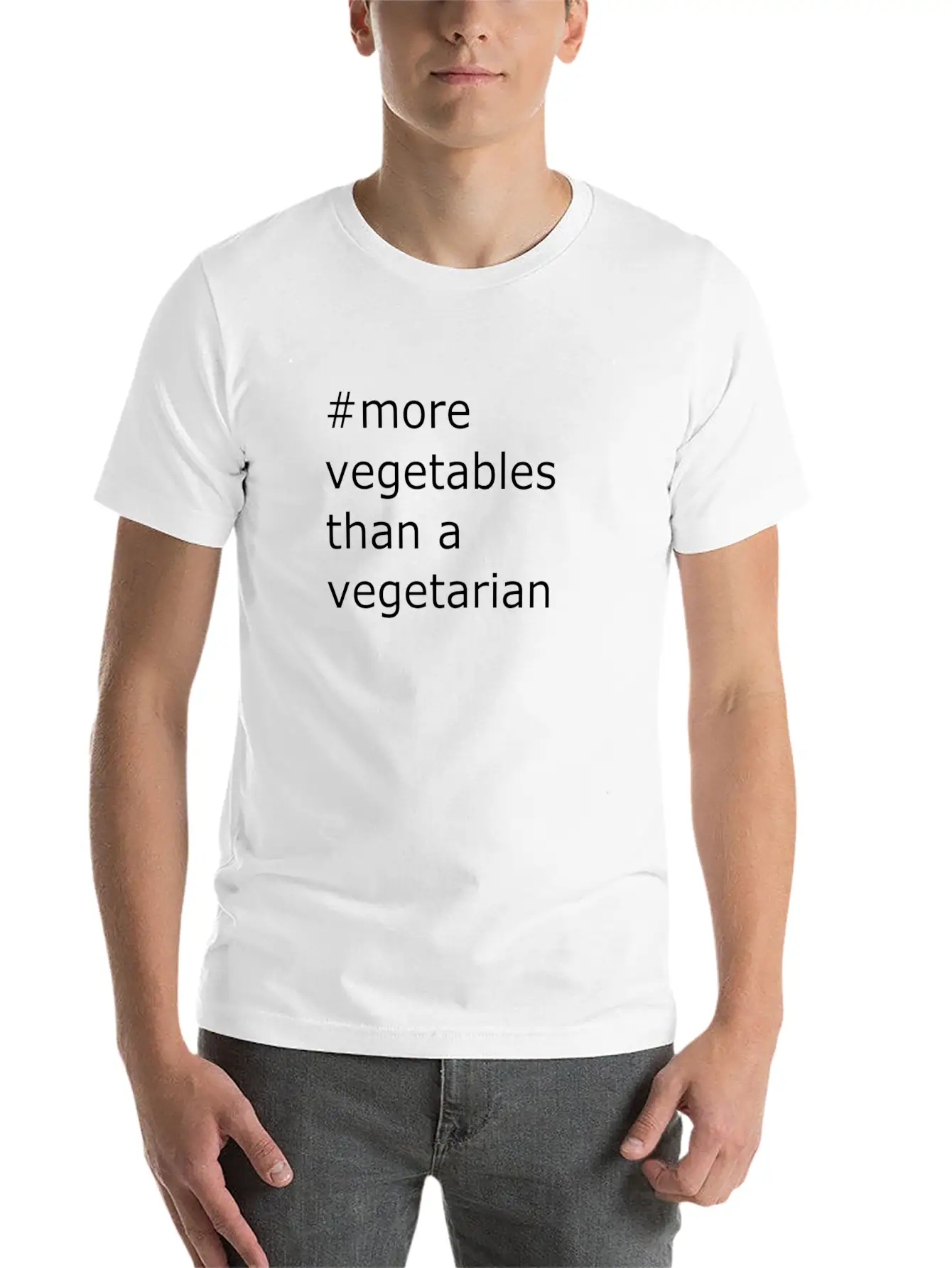 More Vegetables Than A Vegetarian Essential Unisex Summer Tee – Soft Cotton Casual Fit