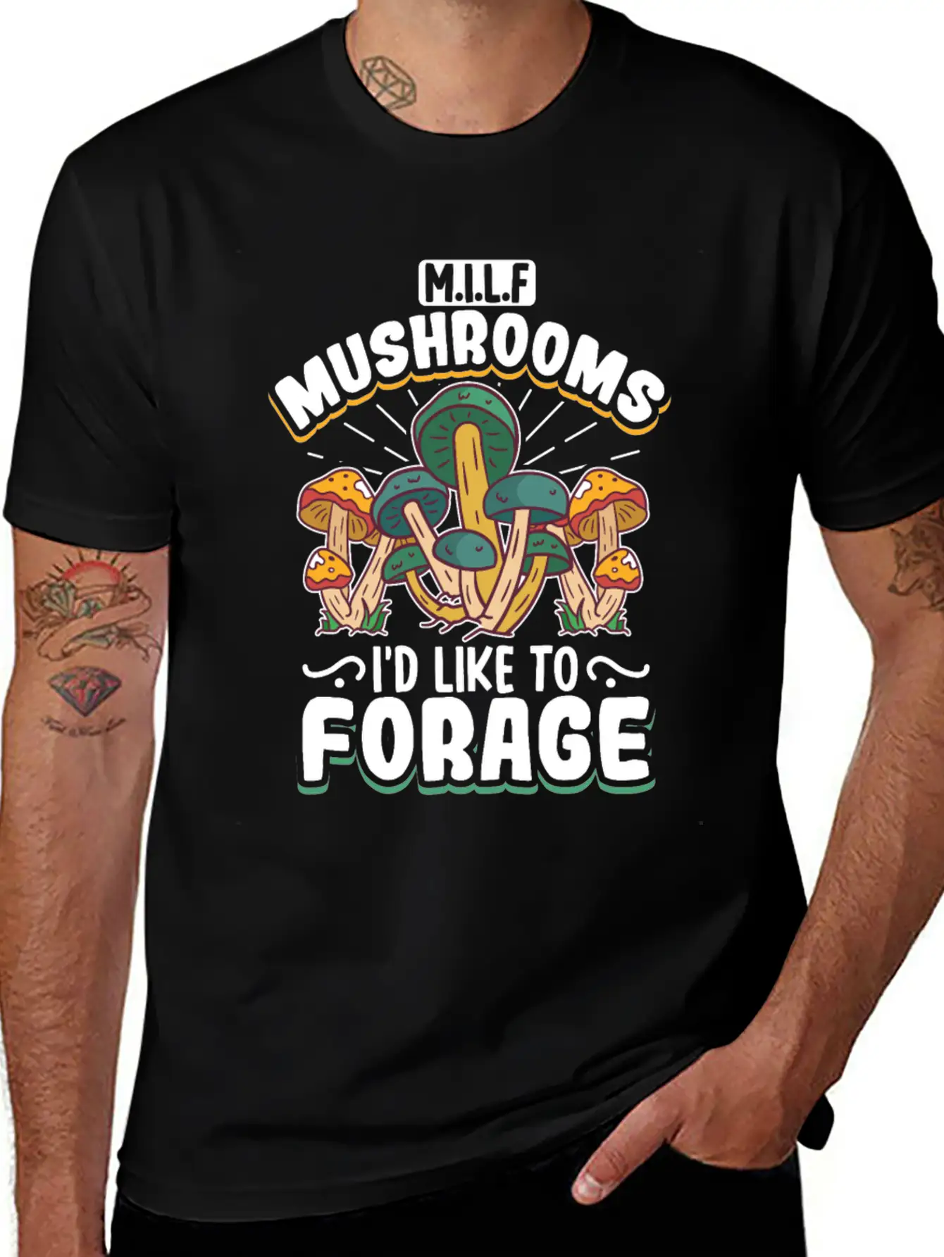 Morels Mushroom Picker Mushroom Farmer Mushroom Unisex Short Sleeve Soft Cotton T-Shirt – Casual Everyday Wear