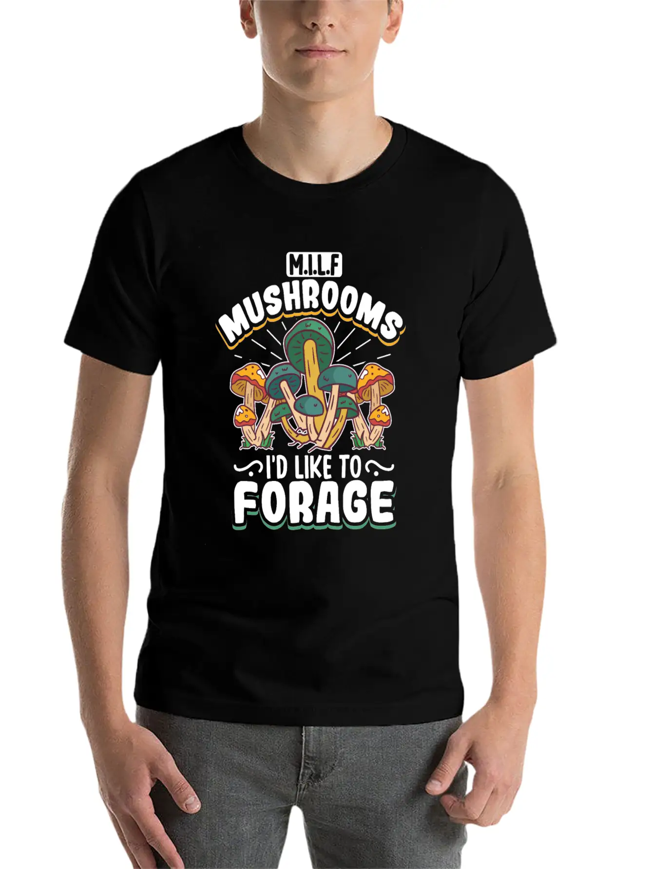 Morels Mushroom Picker Mushroom Farmer Mushroom Unisex Short Sleeve Soft Cotton T-Shirt – Casual Everyday Wear