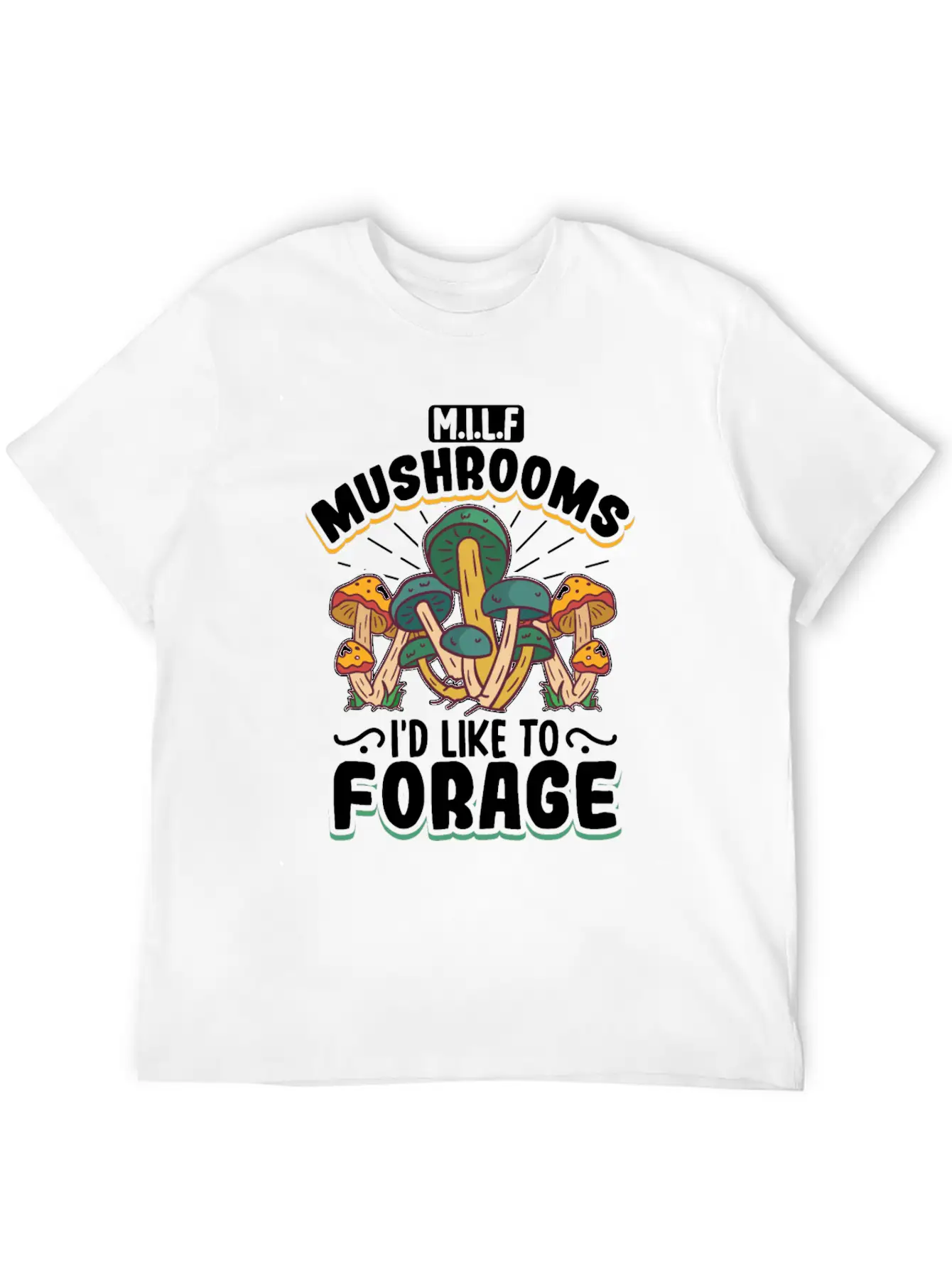 Morels Mushroom Picker Mushroom Farmer Mushroom Unisex Short Sleeve Soft Cotton T-Shirt – Casual Everyday Wear