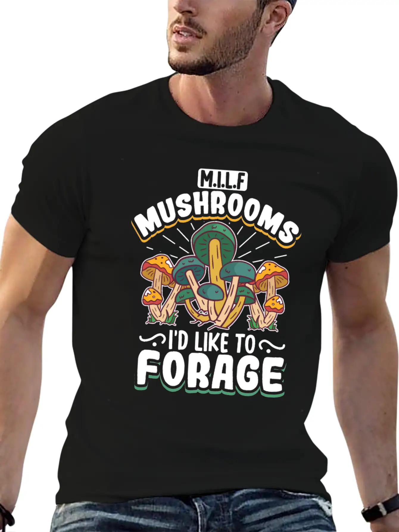 Morels Mushroom Picker Mushroom Farmer Mushroom Unisex Short Sleeve Soft Cotton T-Shirt – Casual Everyday Wear