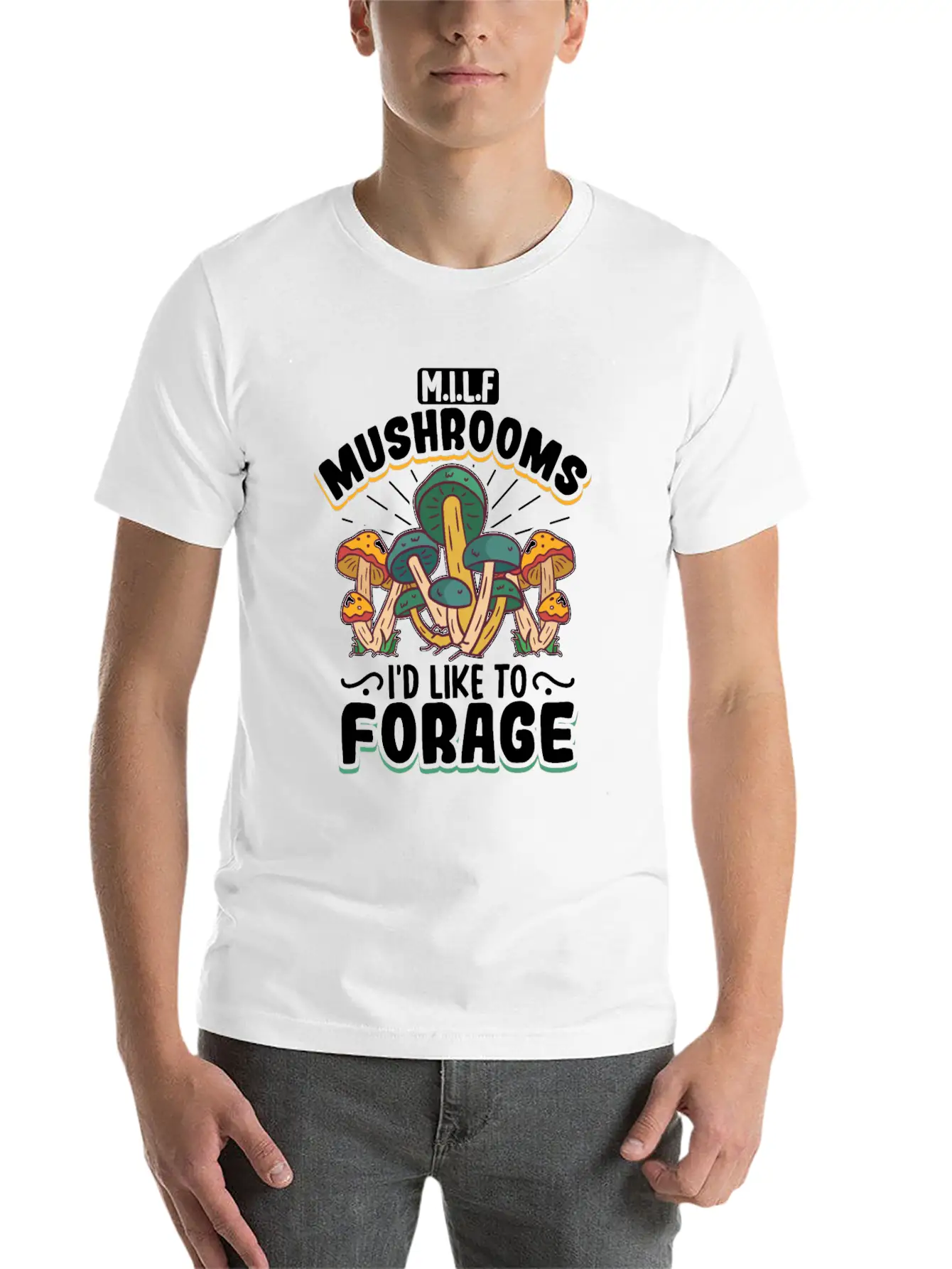 Morels Mushroom Picker Mushroom Farmer Mushroom Unisex Short Sleeve Soft Cotton T-Shirt – Casual Everyday Wear