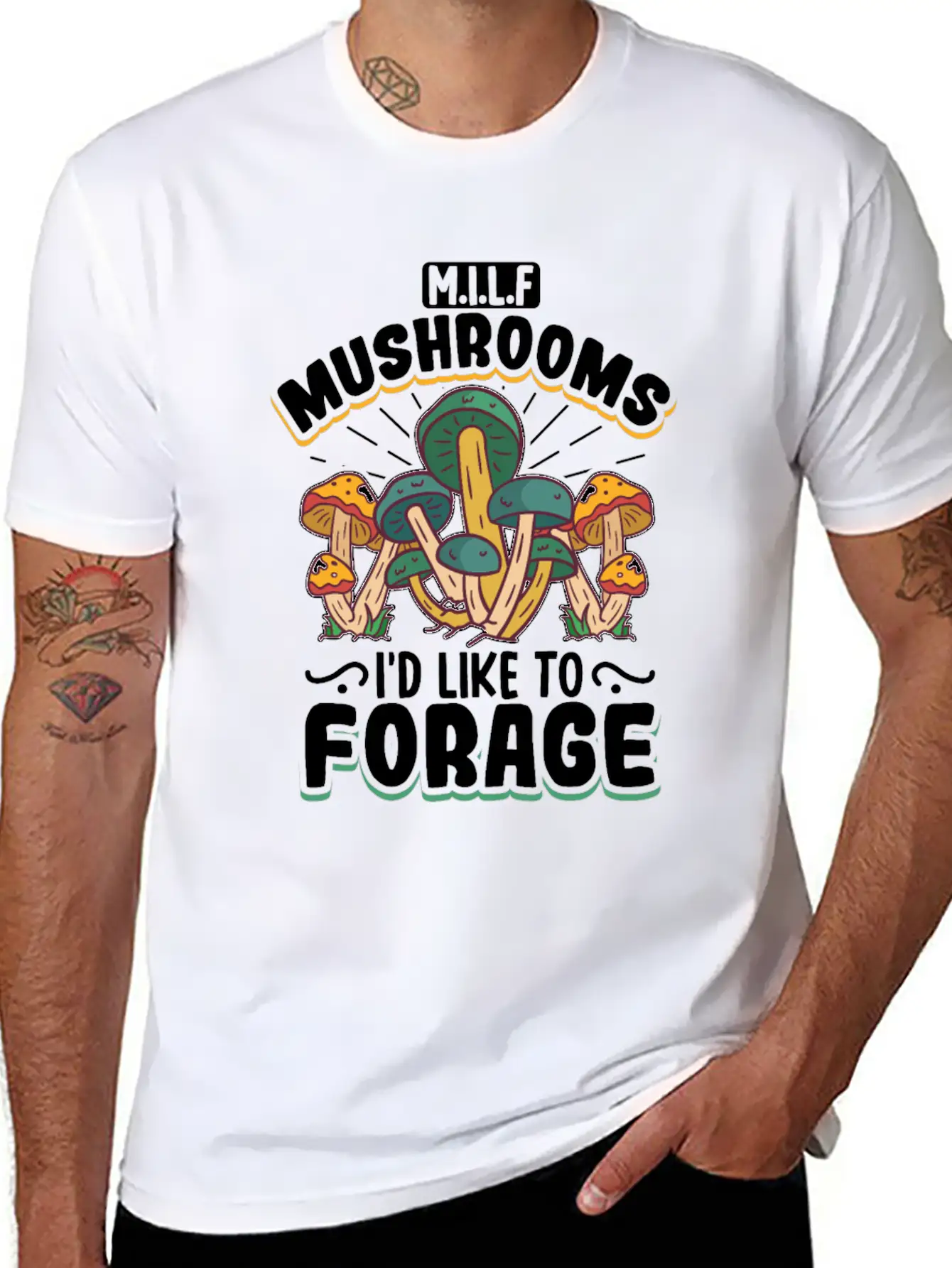 Morels Mushroom Picker Mushroom Farmer Mushroom Unisex Short Sleeve Soft Cotton T-Shirt – Casual Everyday Wear
