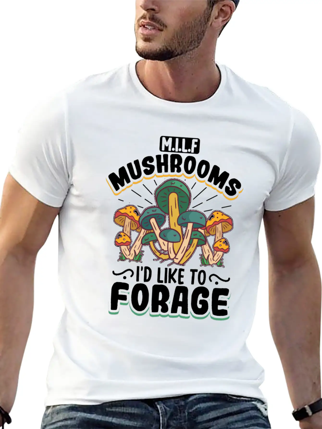 Morels Mushroom Picker Mushroom Farmer Mushroom Unisex Short Sleeve Soft Cotton T-Shirt – Casual Everyday Wear