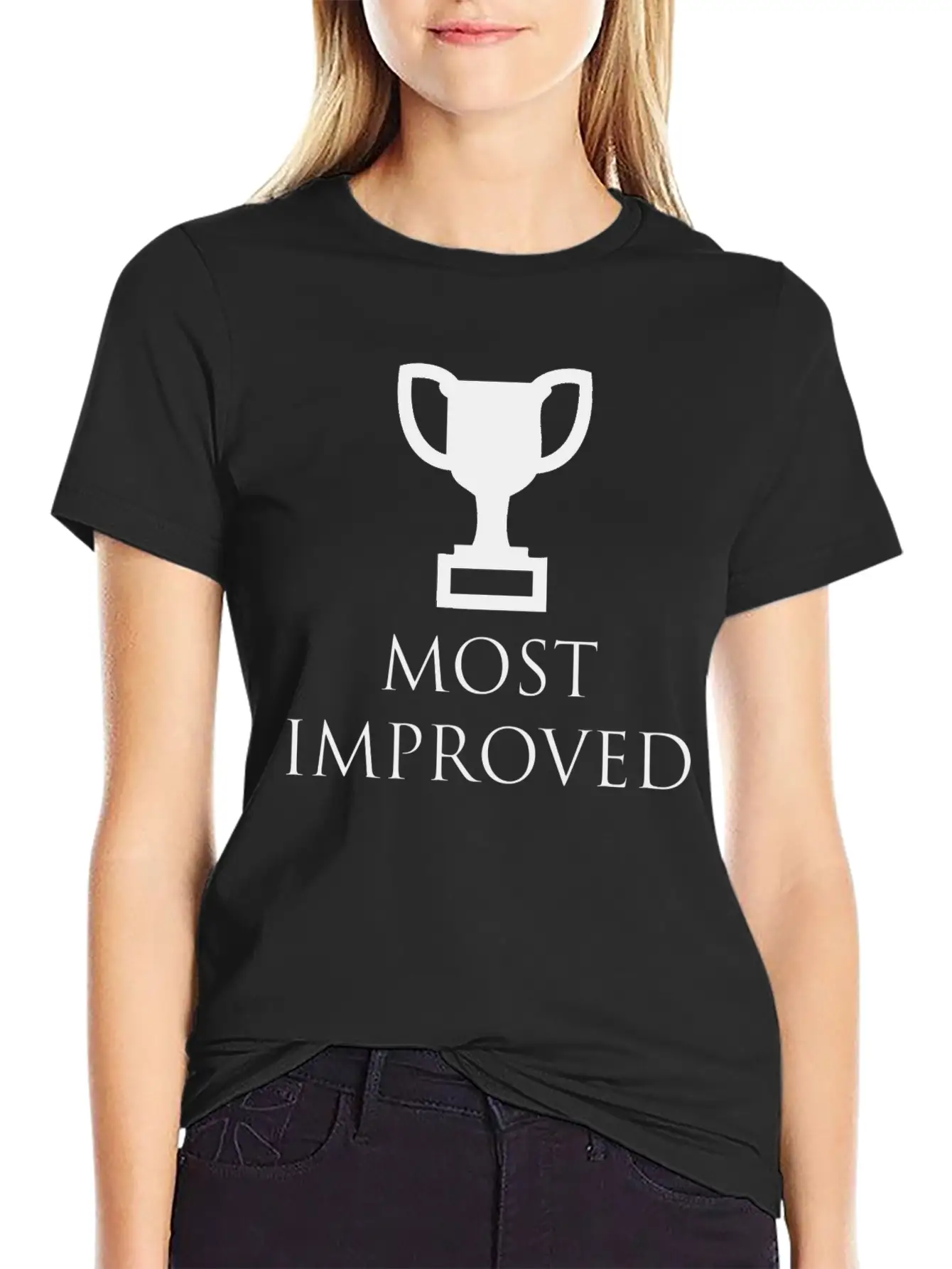 Most Improved Trophy Stylish Everyday T-Shirt – Unisex Basic Cotton Tee