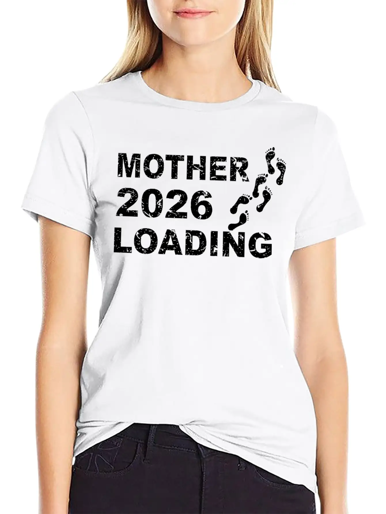 Mother 2026 Loading With Footprints Timeless Short Sleeve Tee – Comfy And Minimalist Design