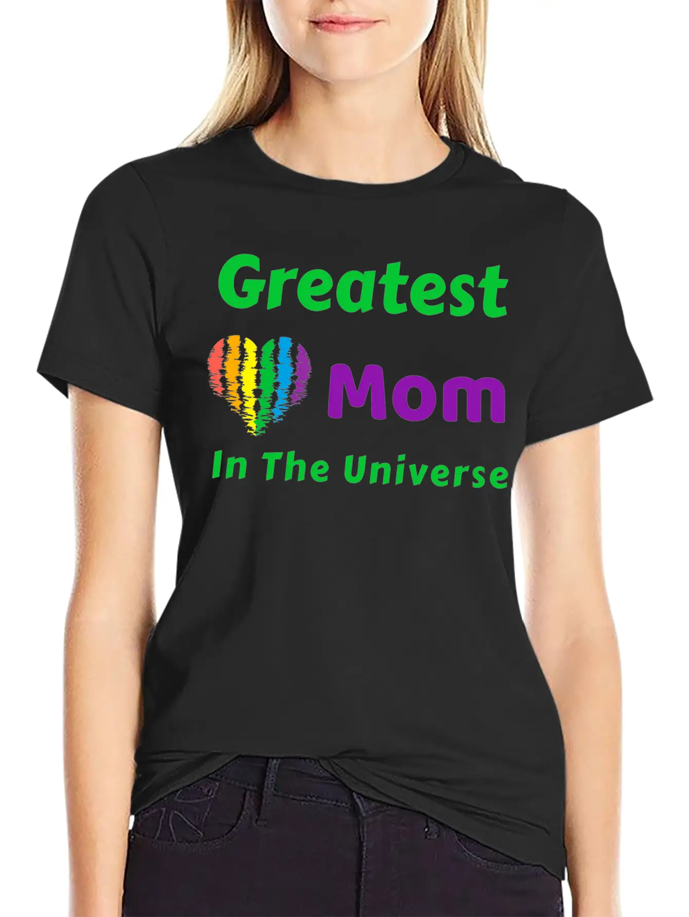Mother's Day. Greatest Mom In The Universe. Unisex Short Sleeve Soft Cotton T-Shirt – Casual Everyday Wear