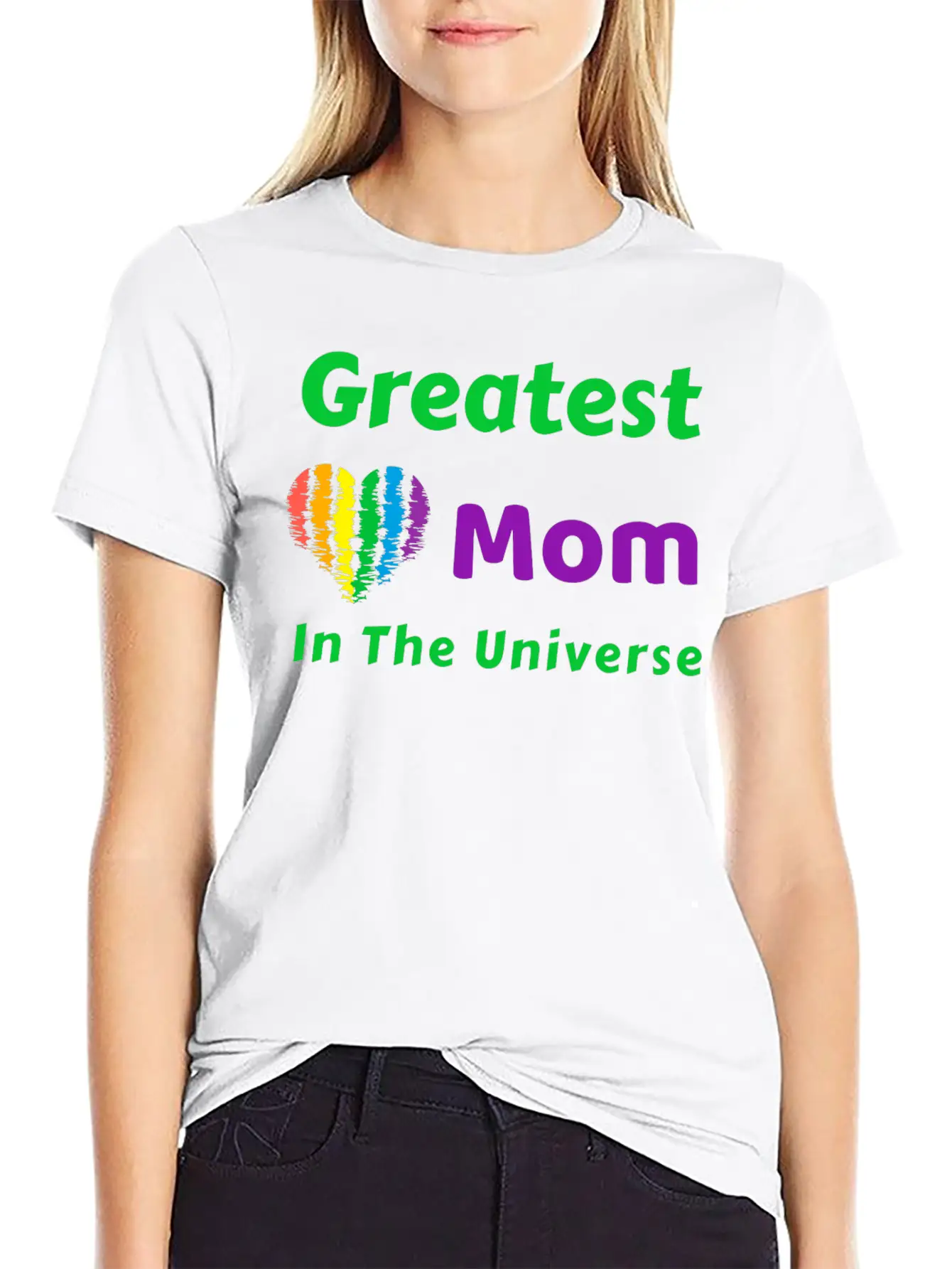 Mother's Day. Greatest Mom In The Universe. Unisex Short Sleeve Soft Cotton T-Shirt – Casual Everyday Wear