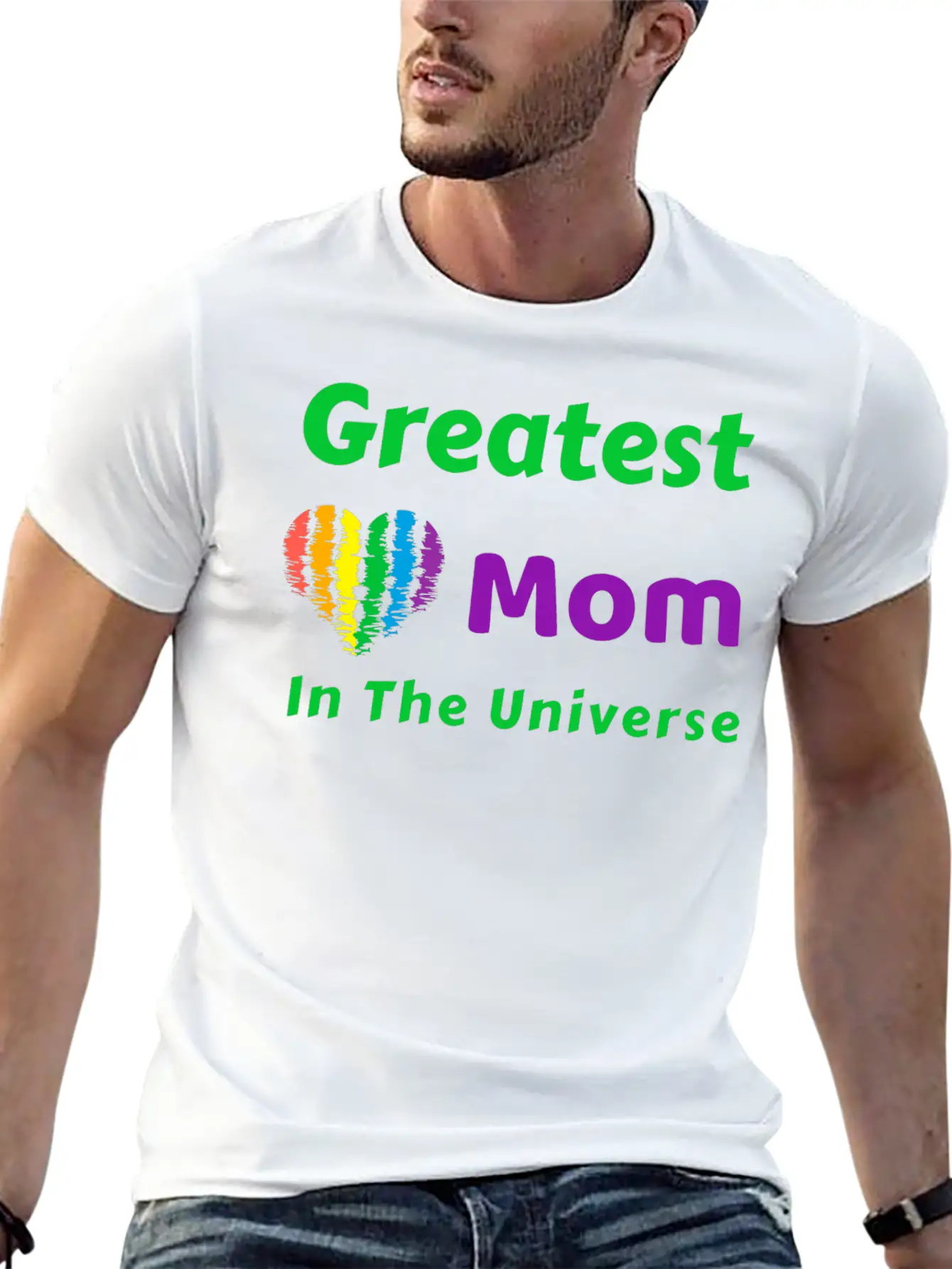 Mother's Day. Greatest Mom In The Universe. Unisex Short Sleeve Soft Cotton T-Shirt – Casual Everyday Wear