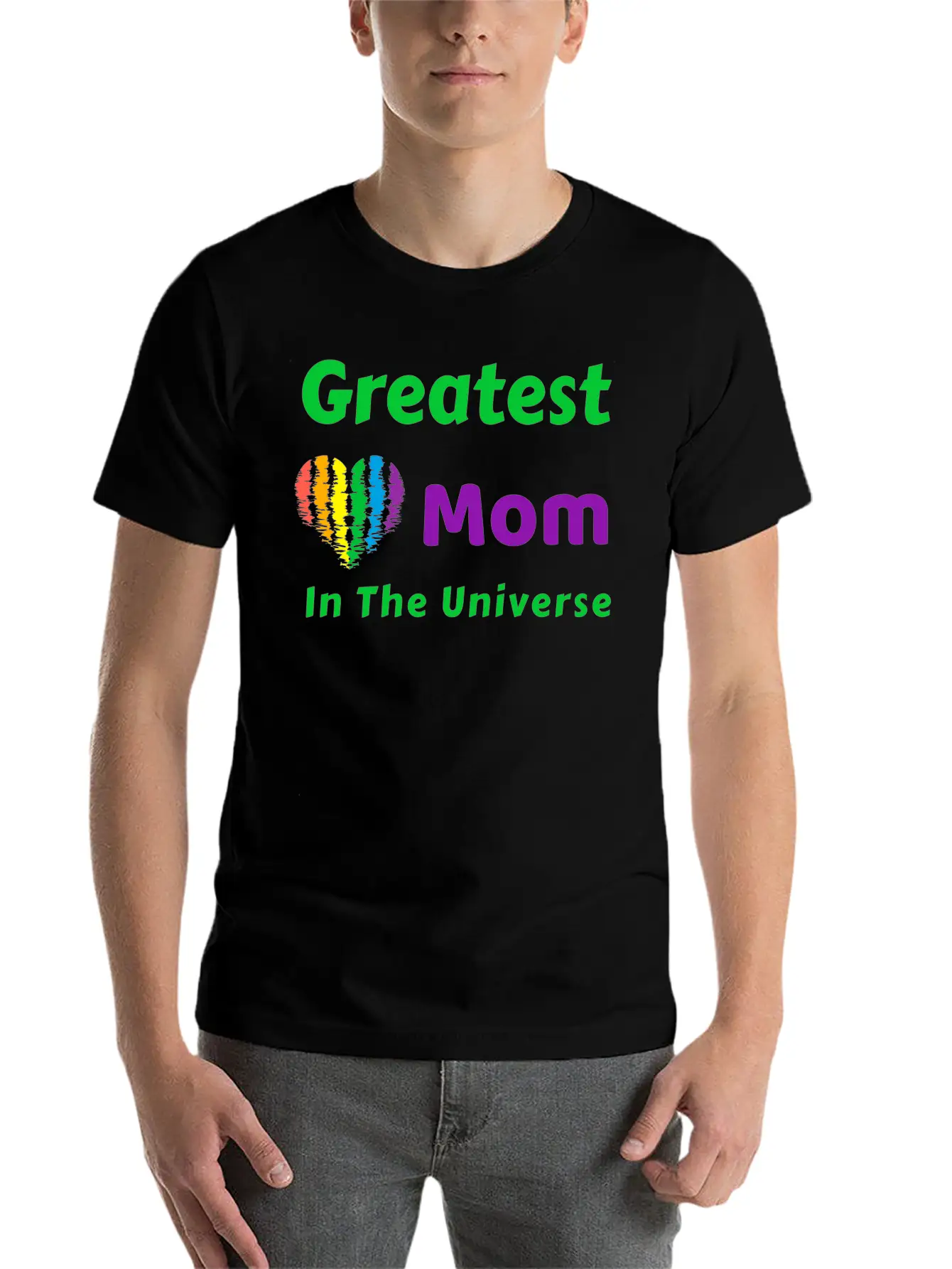 Mother's Day. Greatest Mom In The Universe. Unisex Short Sleeve Soft Cotton T-Shirt – Casual Everyday Wear