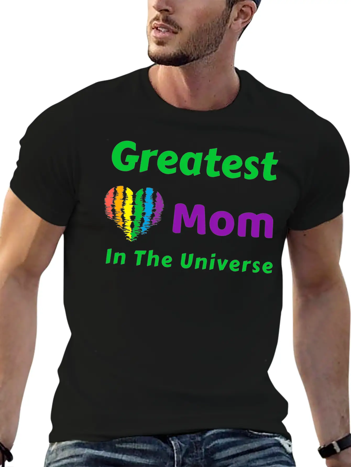 Mother's Day. Greatest Mom In The Universe. Unisex Short Sleeve Soft Cotton T-Shirt – Casual Everyday Wear