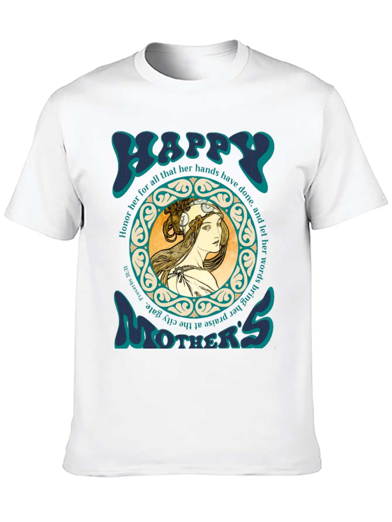 Mother's Day With A Christian Touch Stylish Everyday T-Shirt – Unisex Basic Cotton Tee