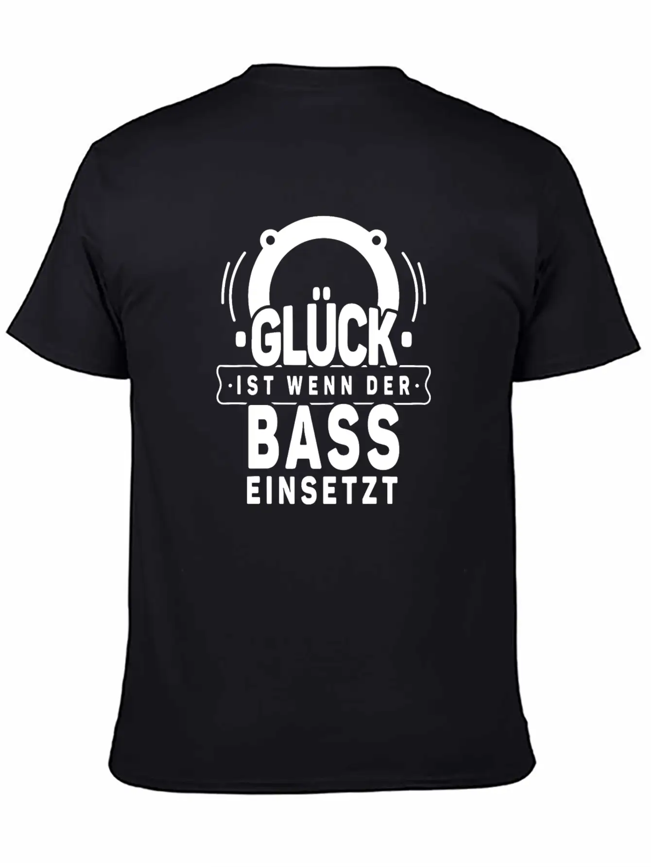 Motif Happiness Is When The Bass Uses Basic Graphic T-Shirt – Daily Comfort In Soft Cotton