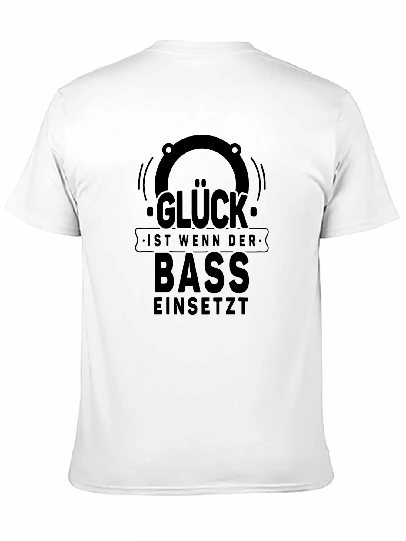 Motif Happiness Is When The Bass Uses Basic Graphic T-Shirt – Daily Comfort In Soft Cotton