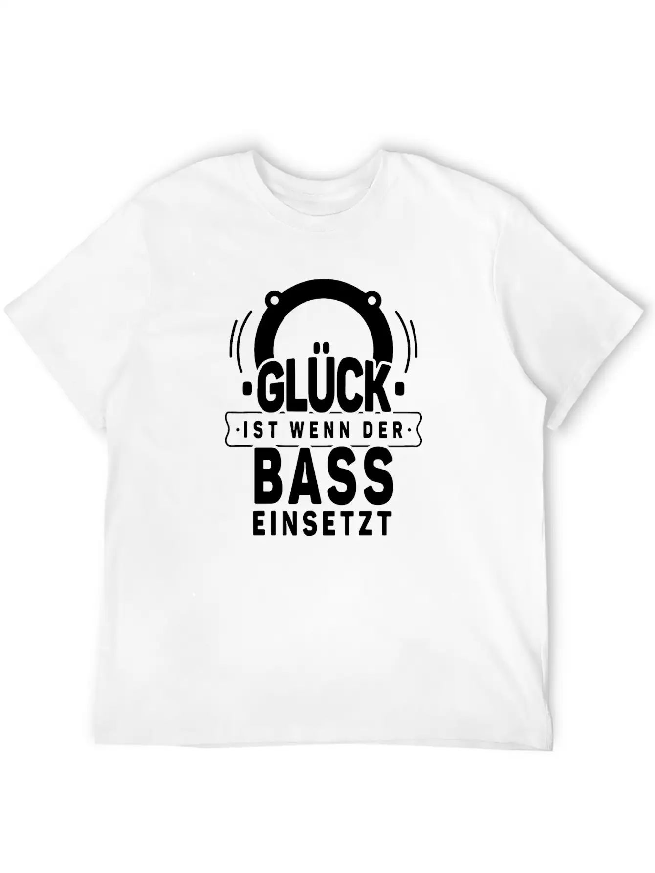 Motif Happiness Is When The Bass Uses Basic Graphic T-Shirt – Daily Comfort In Soft Cotton