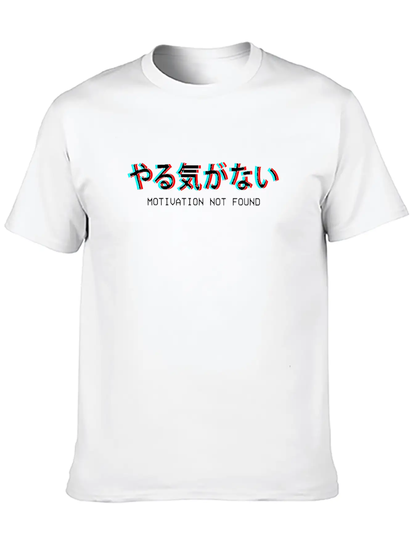 Motivation Not Found Japanese Vaporwave Aesthetic Basic Graphic T-Shirt – Daily Comfort In Soft Cotton