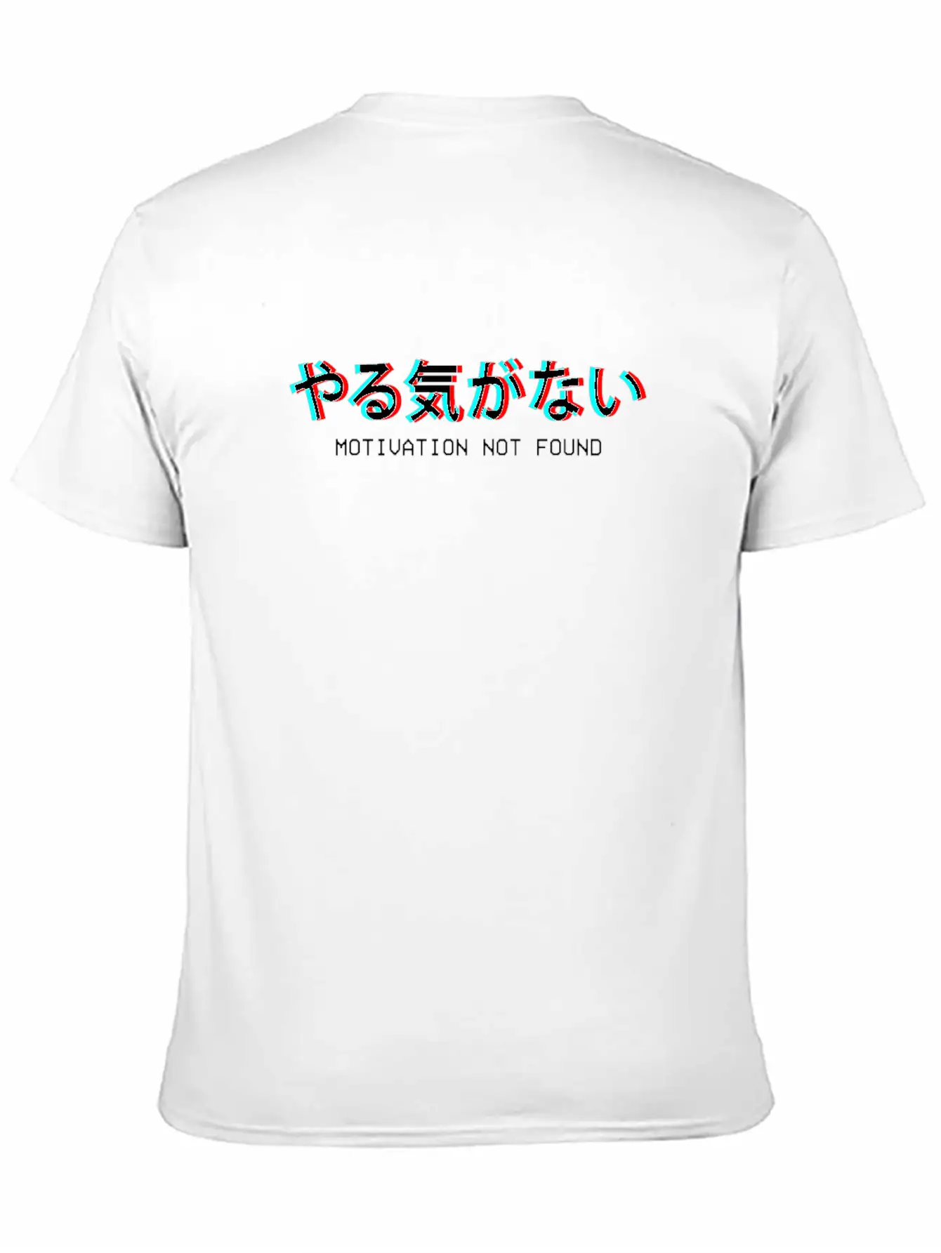 Motivation Not Found Japanese Vaporwave Aesthetic Basic Graphic T-Shirt – Daily Comfort In Soft Cotton