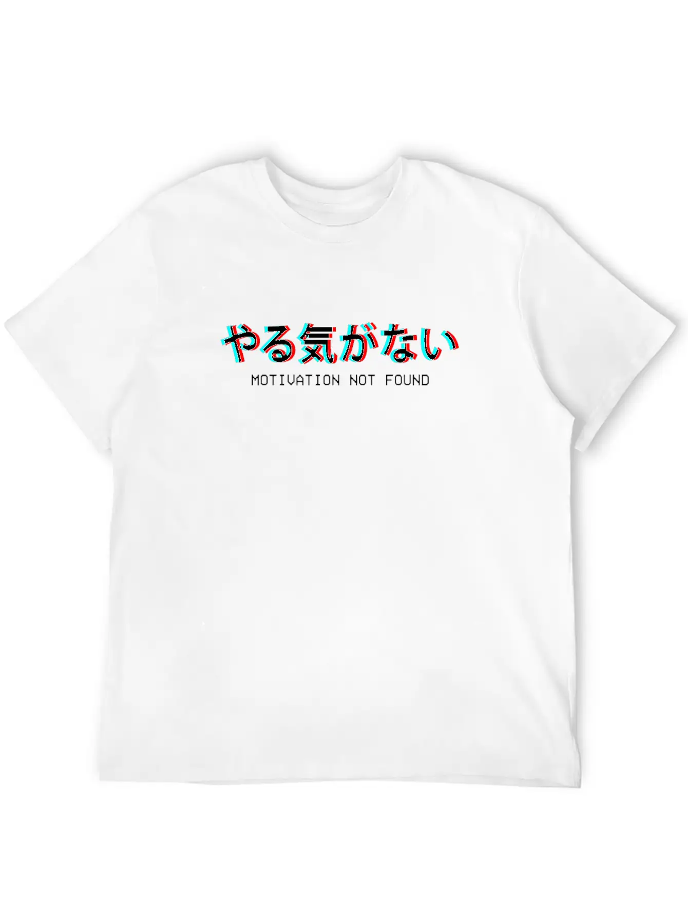 Motivation Not Found Japanese Vaporwave Aesthetic Basic Graphic T-Shirt – Daily Comfort In Soft Cotton