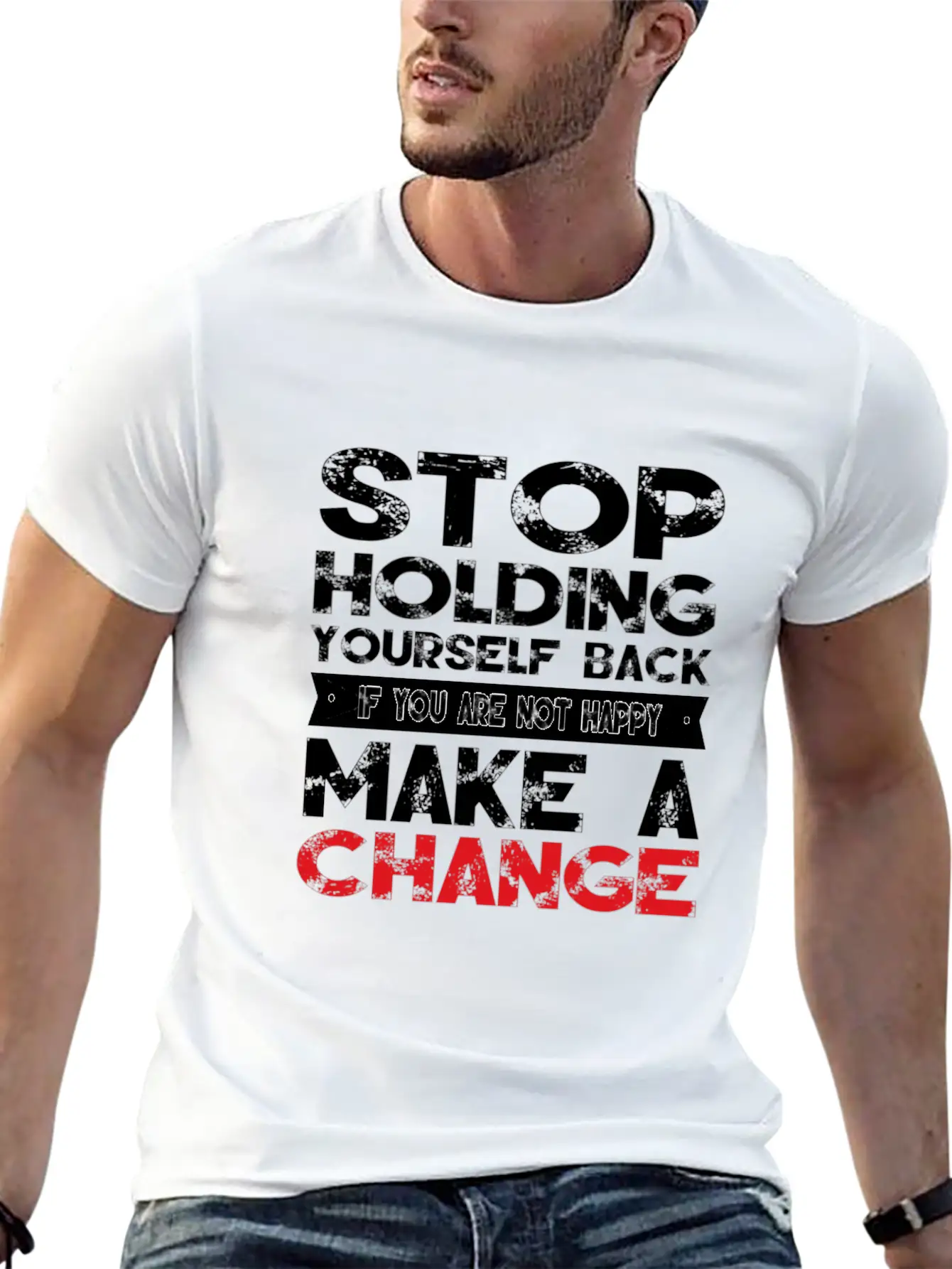 Motivational Quote Comfortable Minimalist Graphic Tee – Summer Style Essential